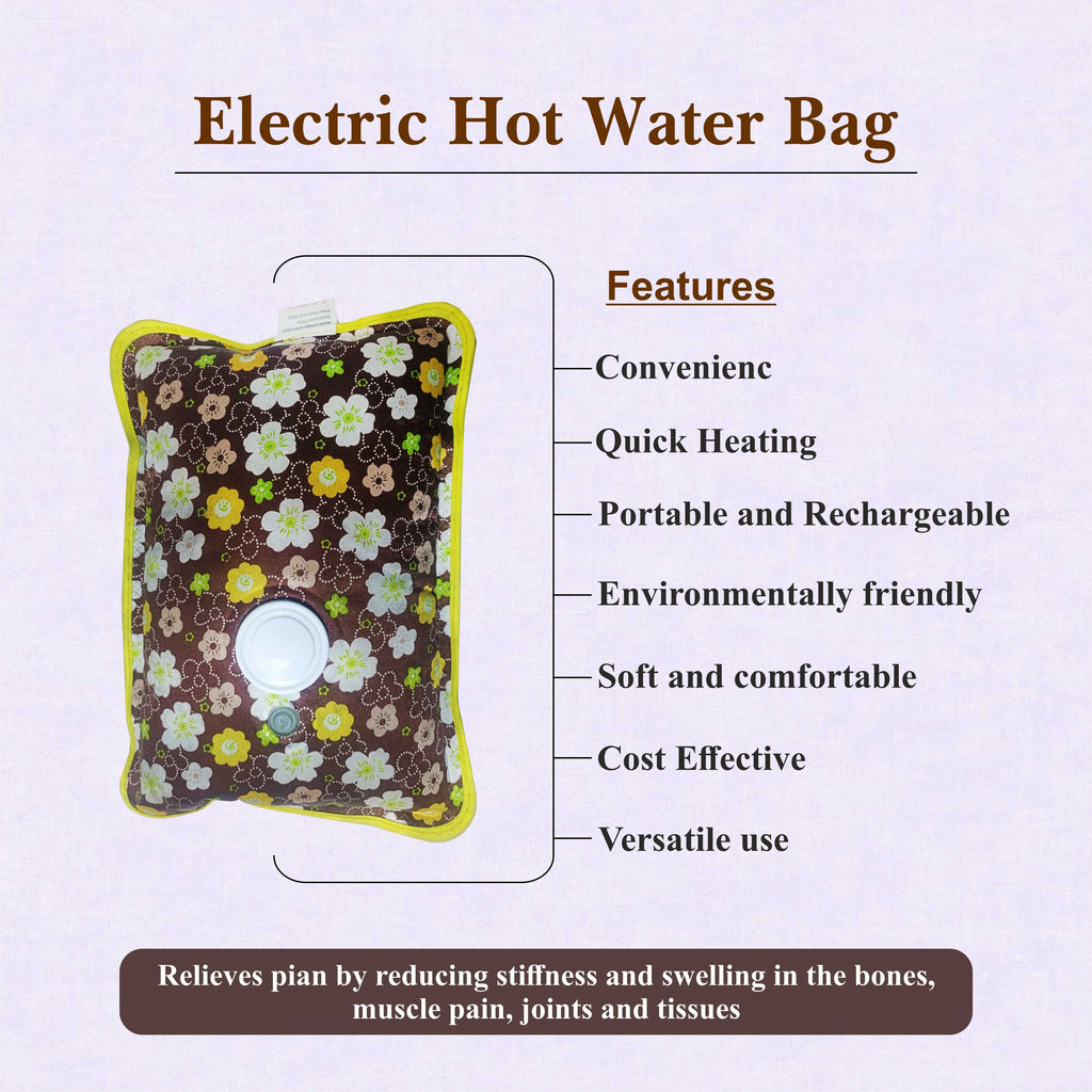 Electric Hot Water Bag – Rechargeable Heat Bag for Pain & Cold Weather Relief