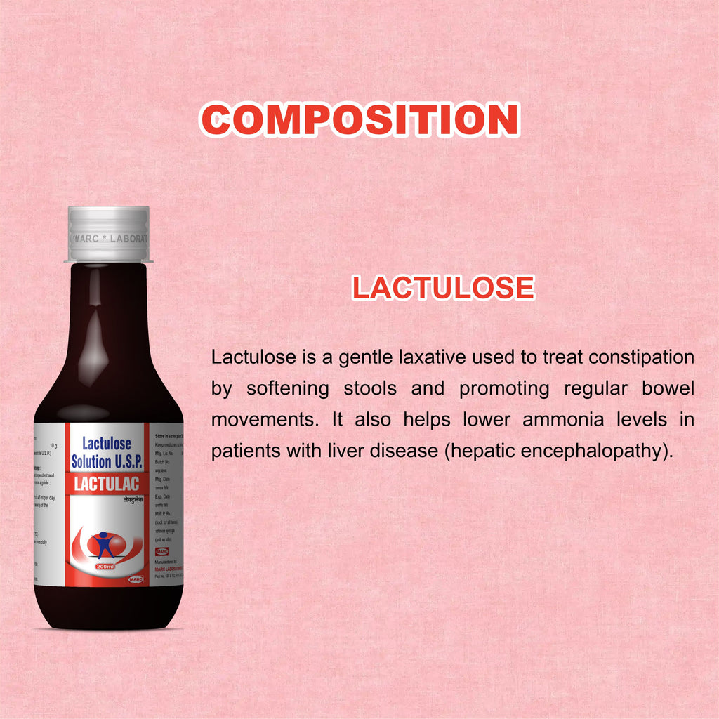 Lactulac Lactulose Syrup 200ml – Constipation & Digestive Health Syrup