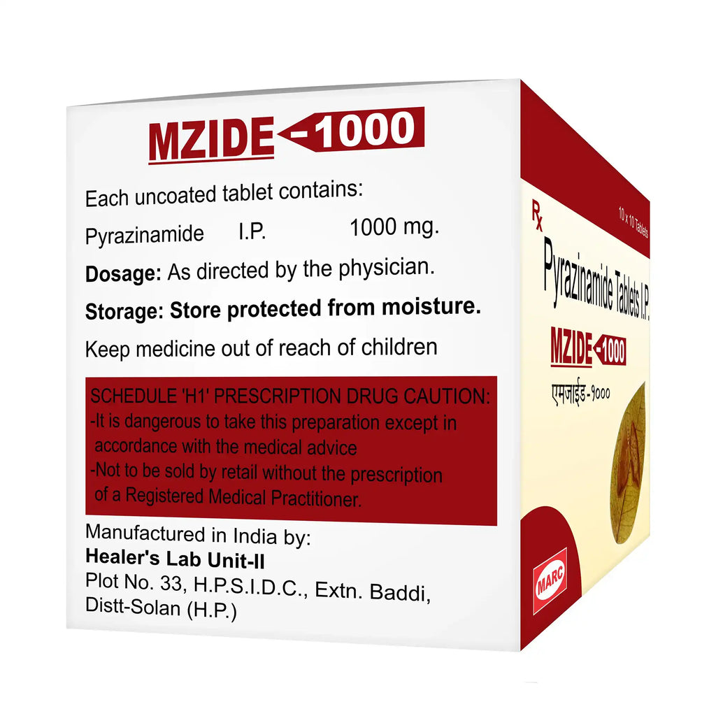 Mzide-1000 Metronidazole 1000mg Tablet – High-Dose Treatment for Severe Anaerobic Infections