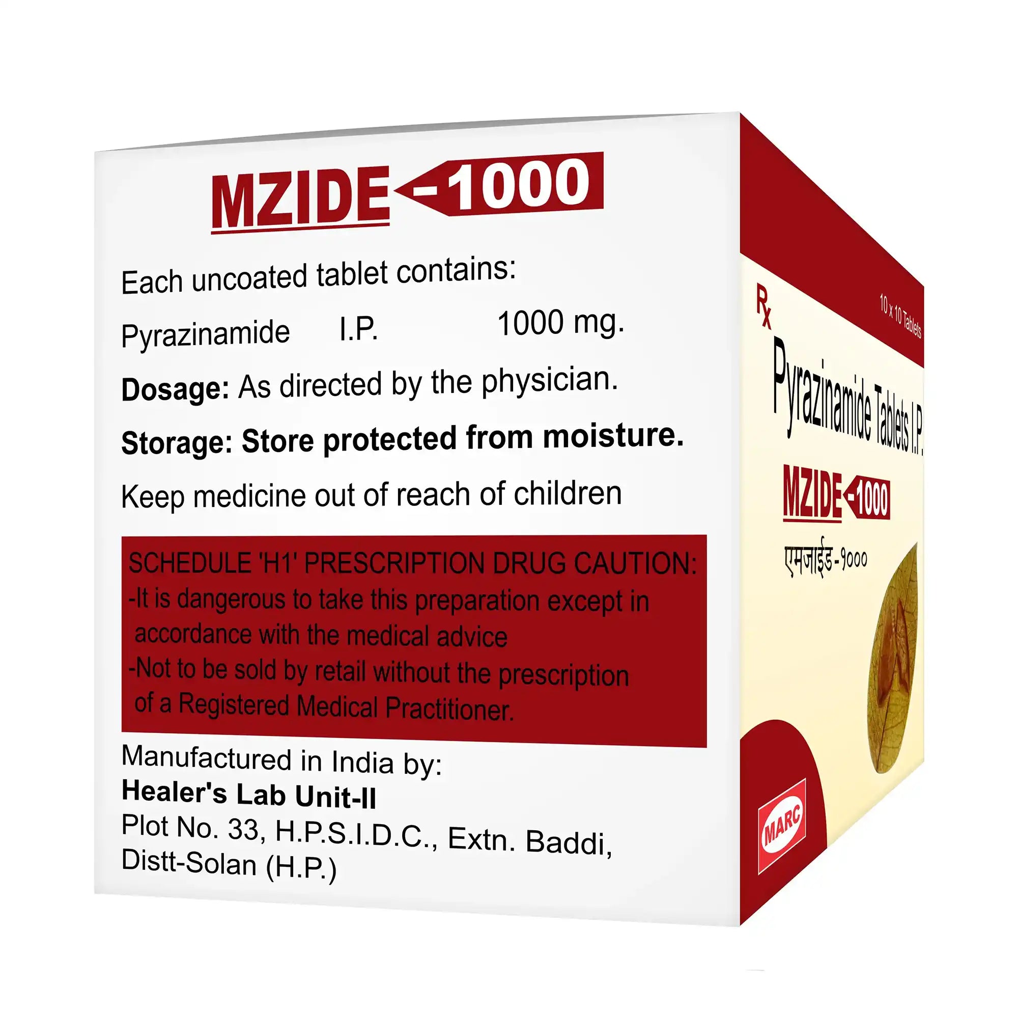 Mzide-1000 Metronidazole 1000mg Tablet – High-Dose Treatment for Severe Anaerobic Infections
