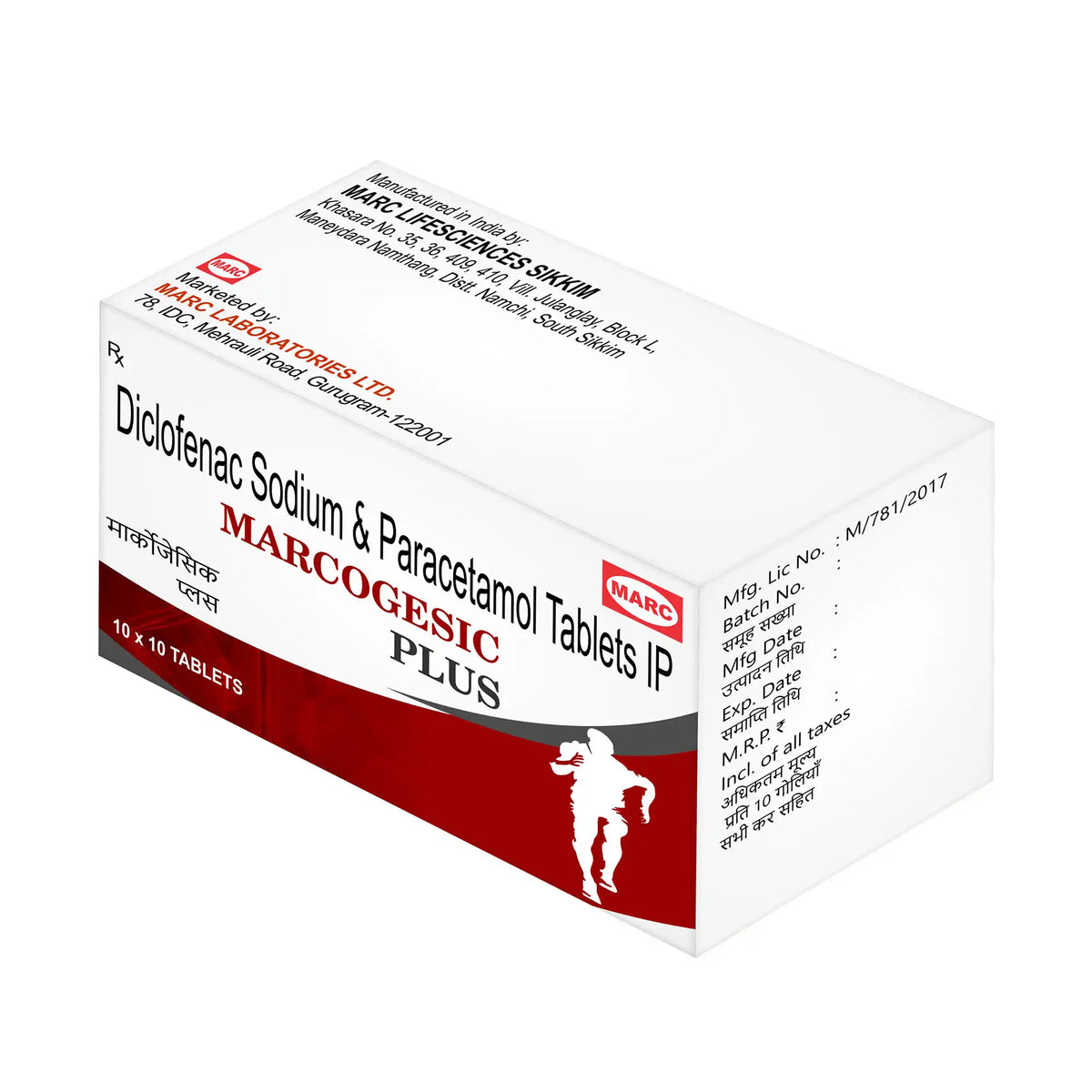 Marcogesic Plus Diclofenac, Paracetamol & Serratiopeptidase Tablet – Pain, Fever & Swelling Relief