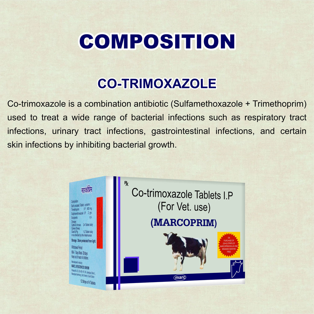 Marc Marcoprim Bolus – Broad-Spectrum Veterinary Antibiotic