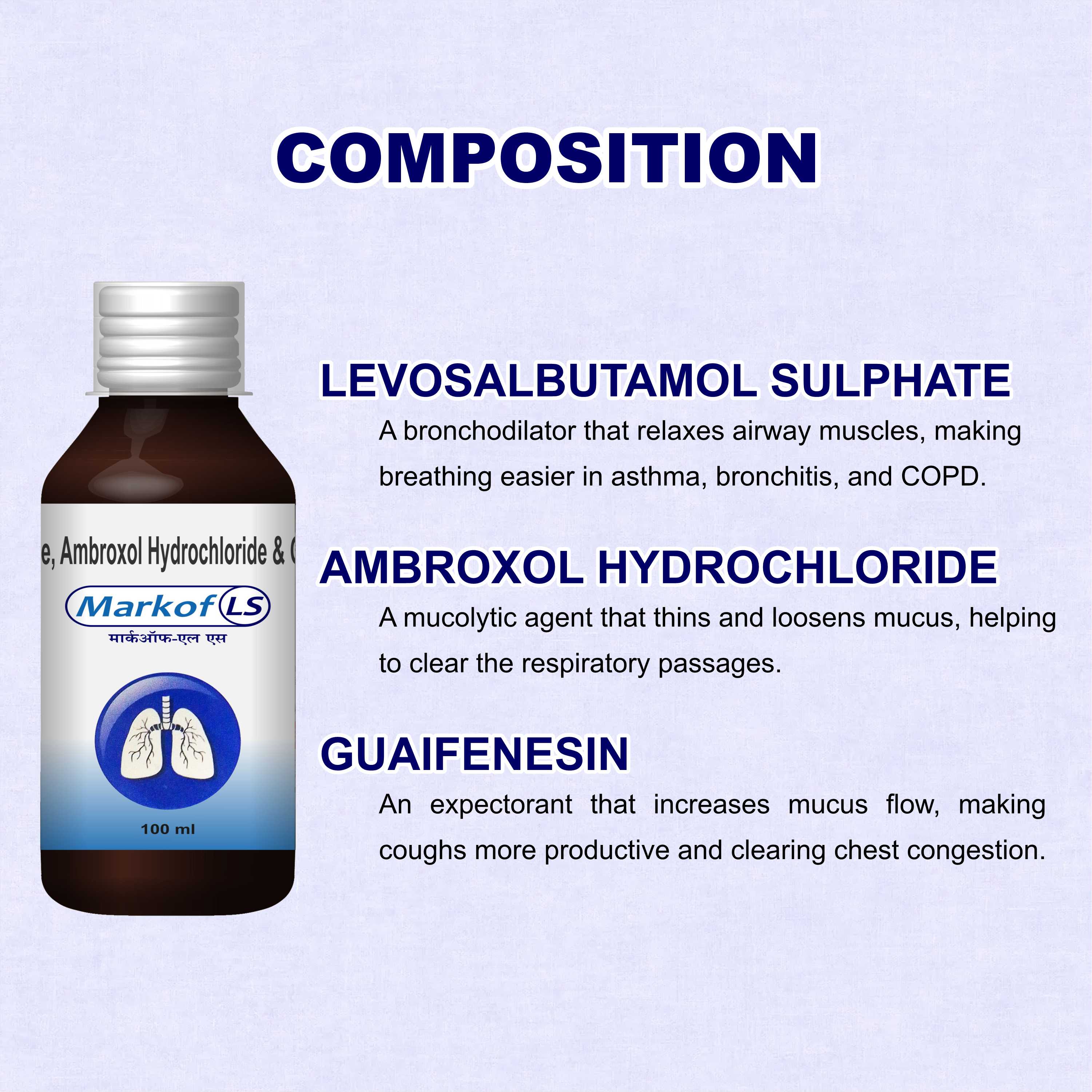 Marc Markof LS Syrup – Powerful Relief from Wet Cough, Chest Congestion & Breathing Difficulty