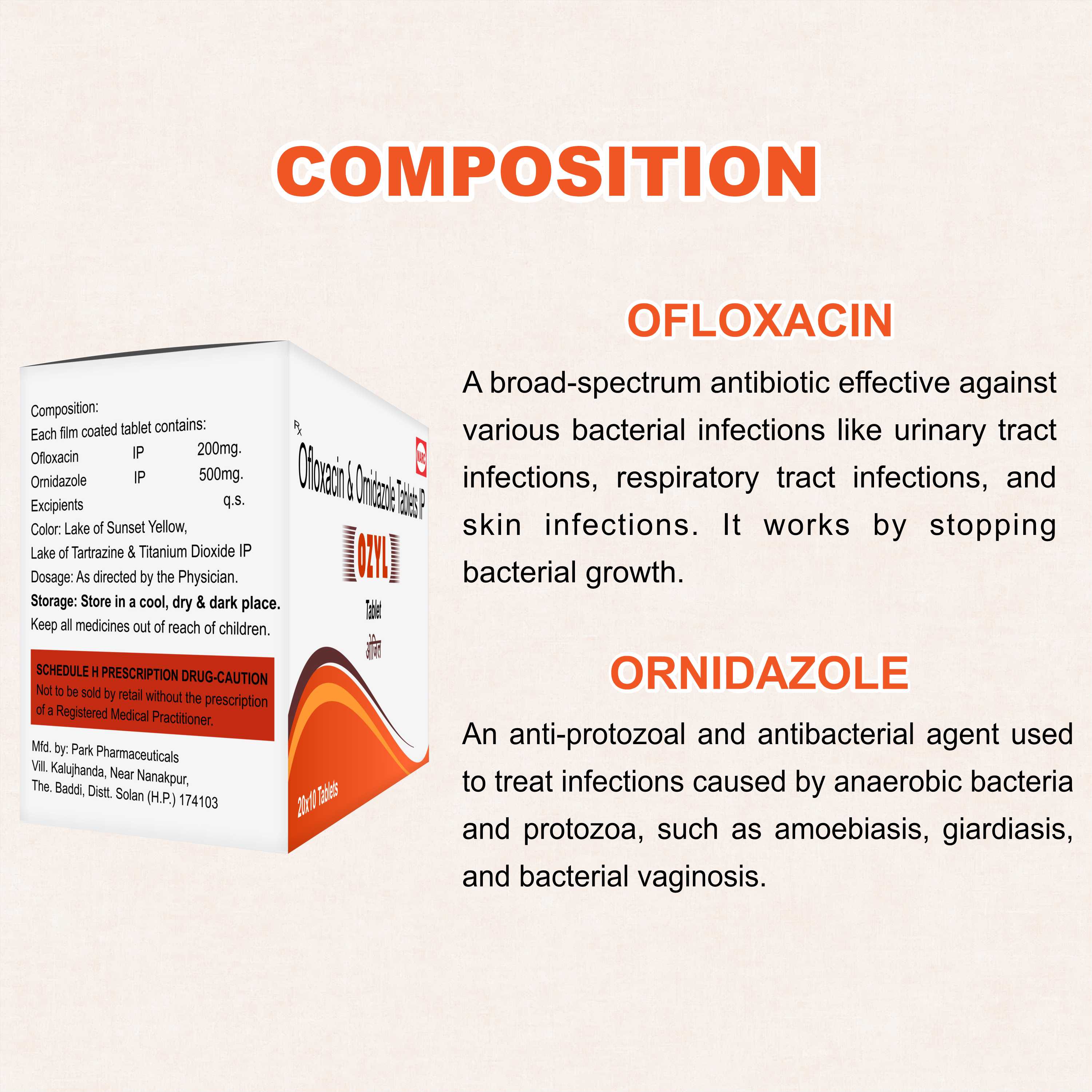 OZYL Tablet – Dual-Action Antibiotic for Bacterial & Gastrointestinal Infections