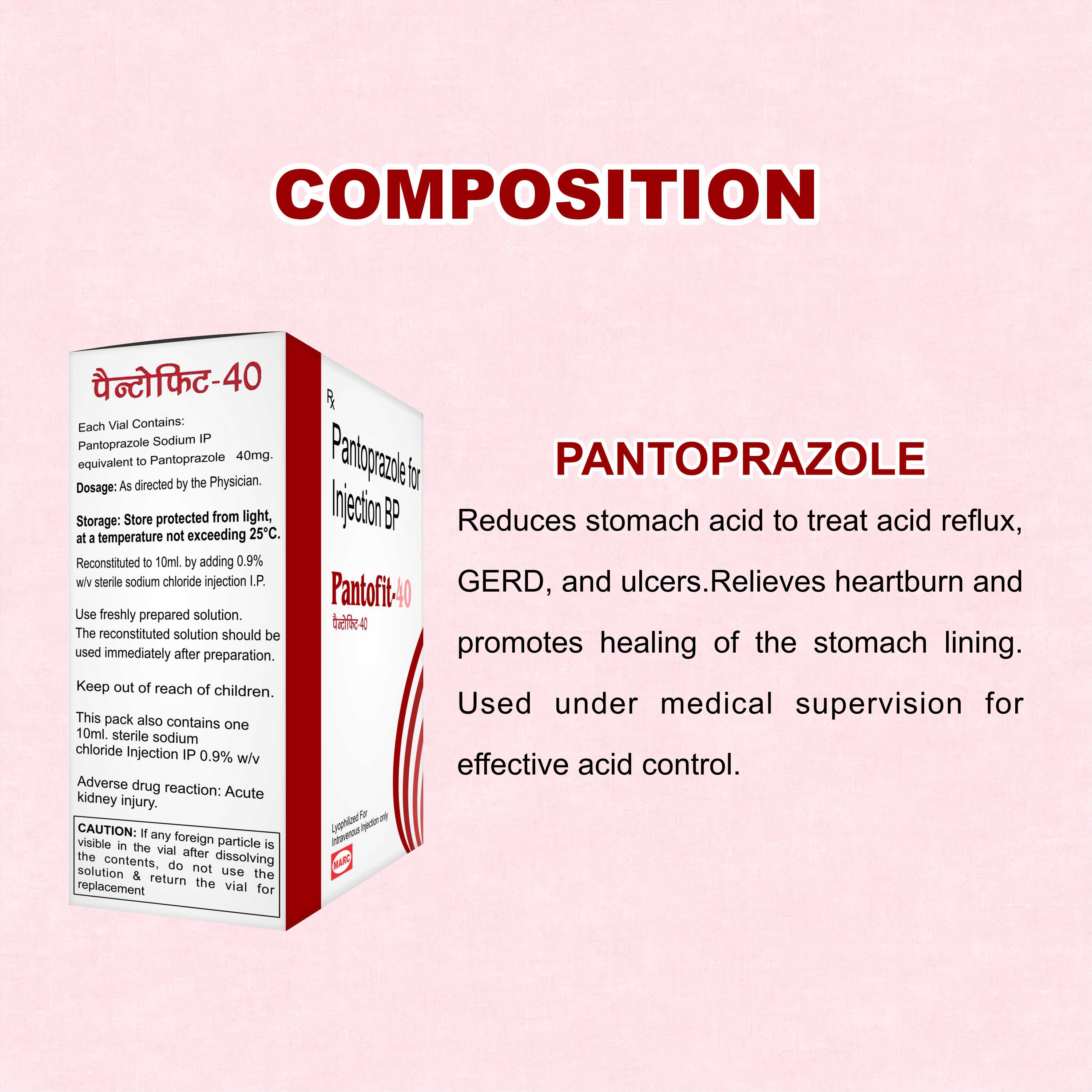 Pantofit 40 Injection – Fast & Effective Relief for Acid, Ulcers & Reflux (Pack of 4)