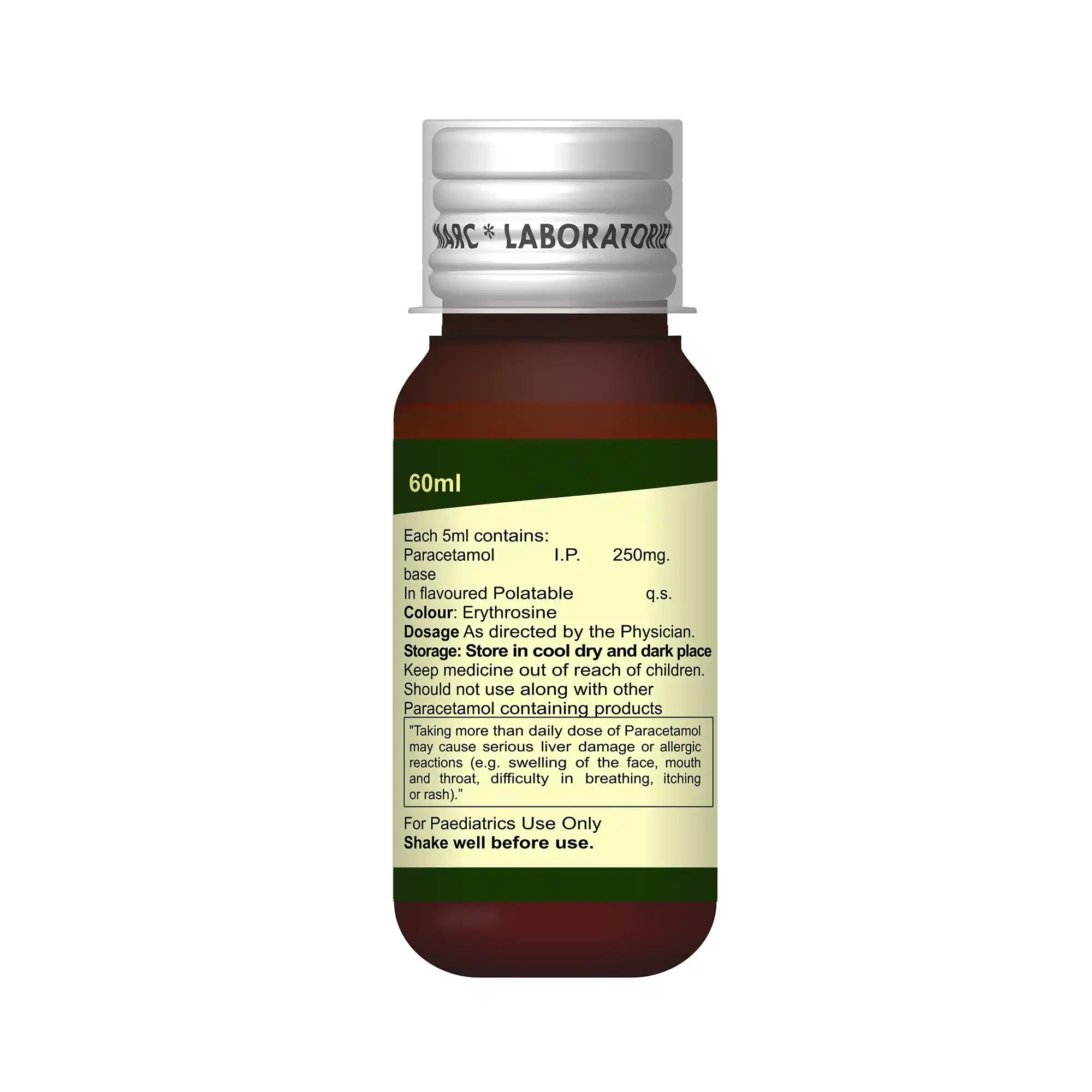 Paratop DS Paracetamol Double Strength Syrup – High Fever & Pain Relief for Children