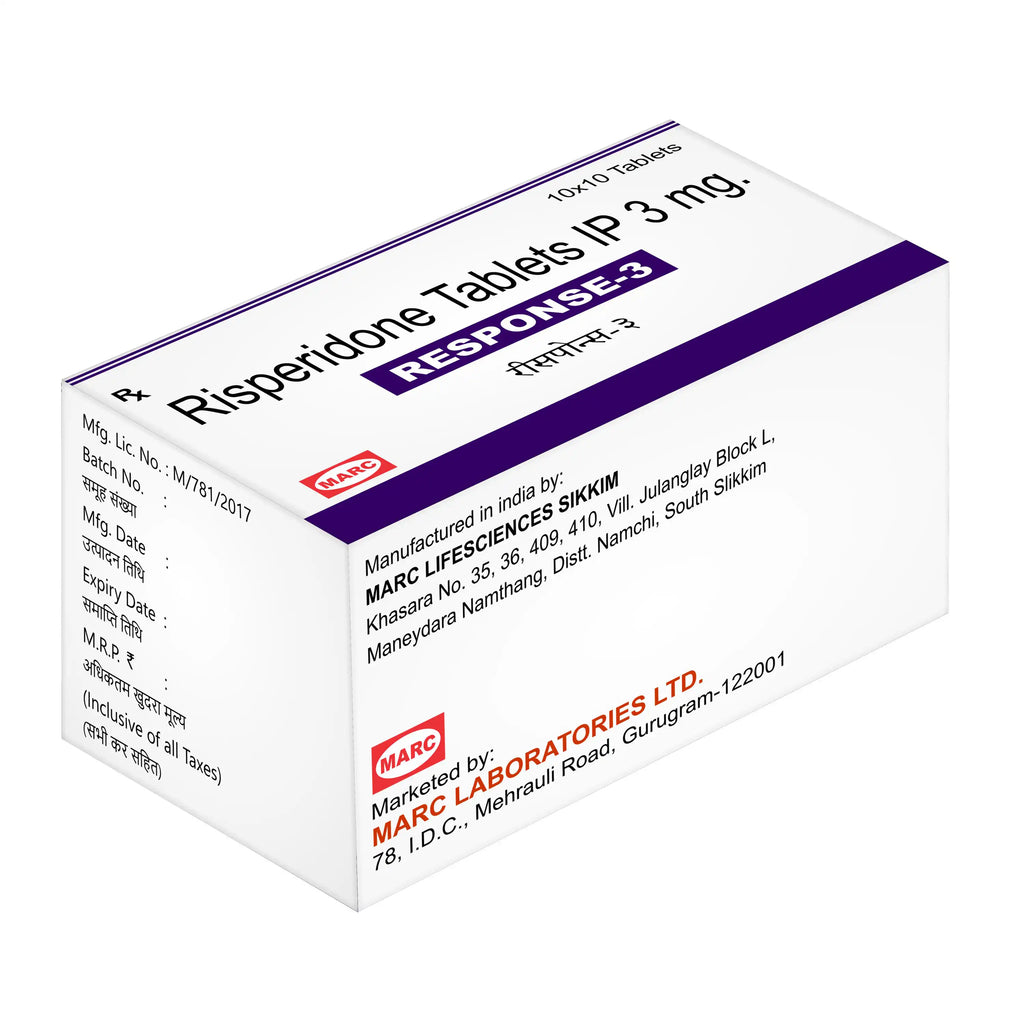Response- Risperidone 3 mg Tablets: Helps Manage Symptoms of Certain Mental Health Conditions like Schizophrenia, Bipolar Mania, and Irritability Associated with Autism