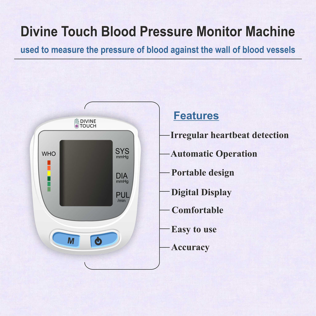 Digital Blood Pressure Monitor – Wrist BP Monitor for Daily Heart Health Tracking