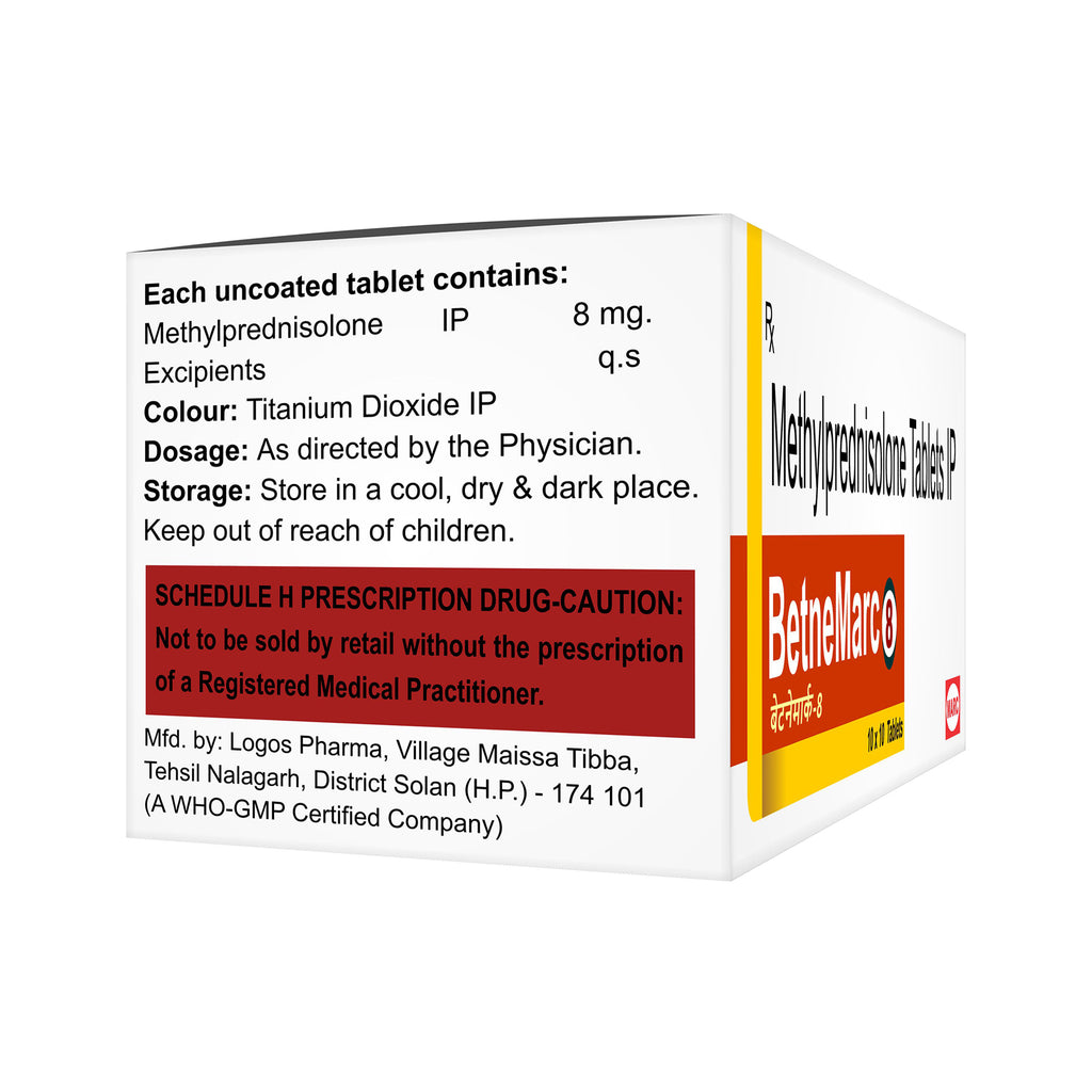 Betnemarc-8 Betamethasone 8mg Tablet – High-Dose Corticosteroid for Severe Inflammation