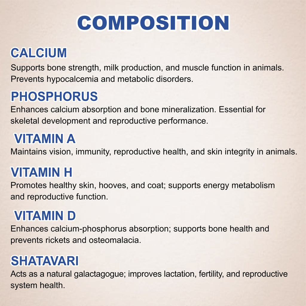 Calvit Forte Bolus – Strong Bones, Better Lactation & Animal Vitality