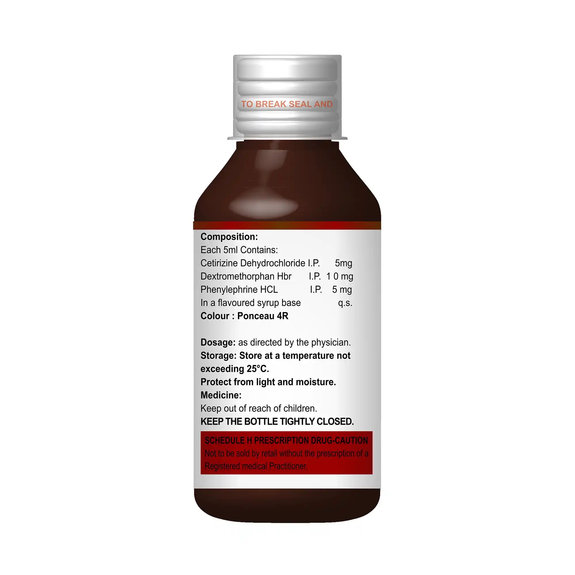 Cetoz DX Cetirizine & Dextromethorphan Syrup – Cough with Allergy & Cold Symptom Relief