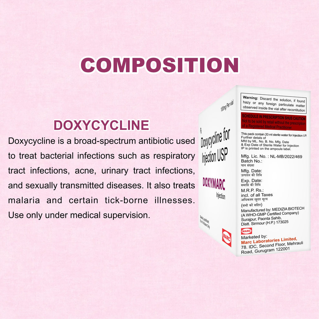 Doxymarc Injection – Powerful Broad-Spectrum Antibiotic for Severe Infections