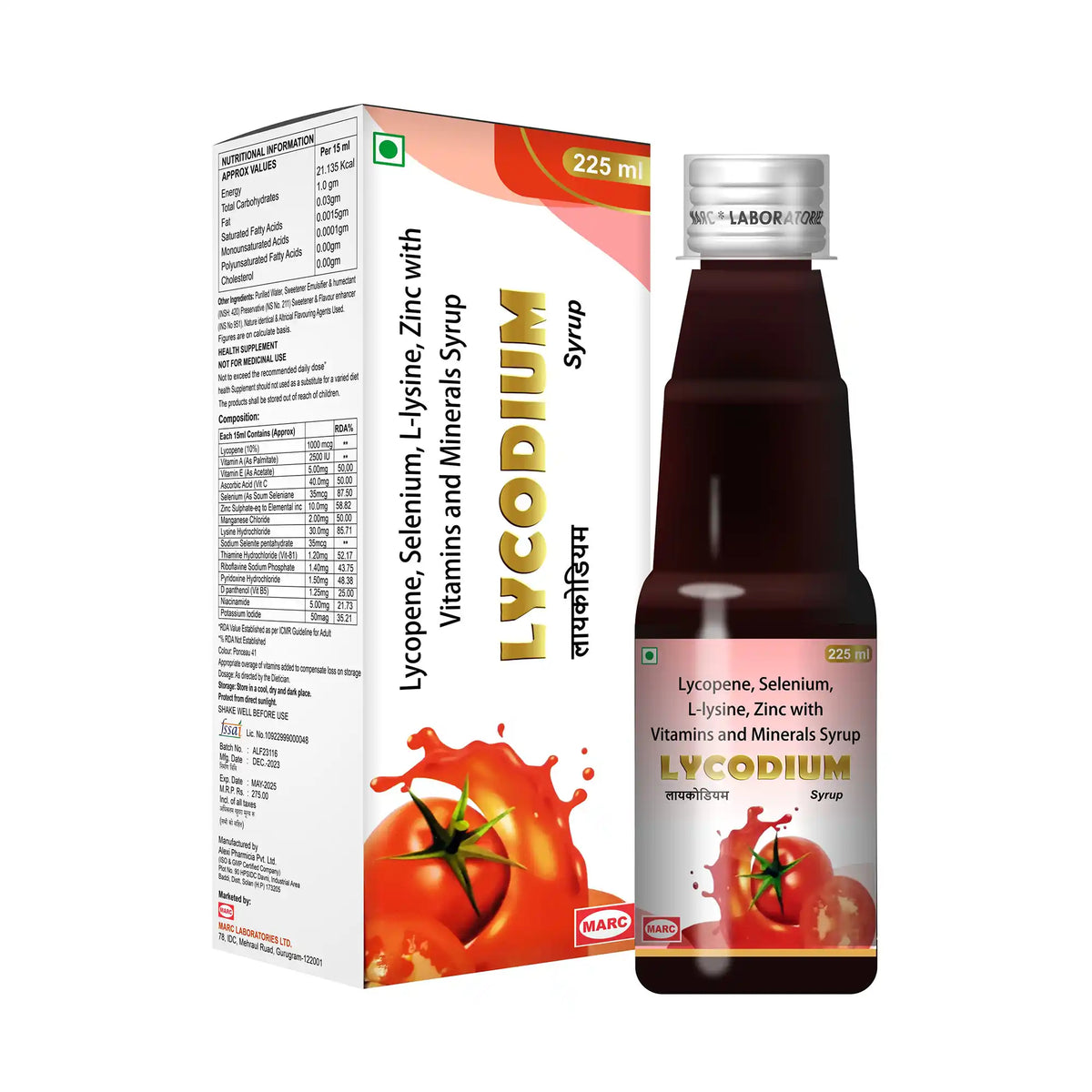 Lycodium Lycopene & Multivitamin Syrup – Antioxidant, Immunity & Skin Health Support