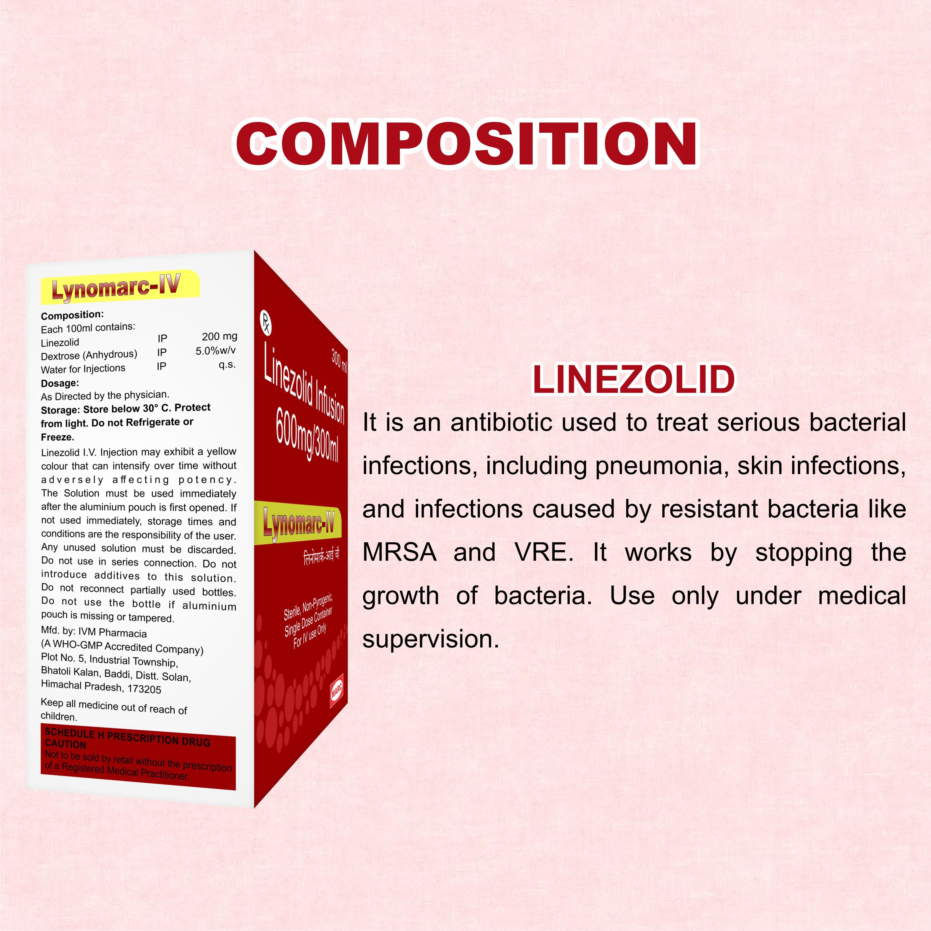 Lynomarc IV Infusion – Powerful Antibiotic for Resistant Infections