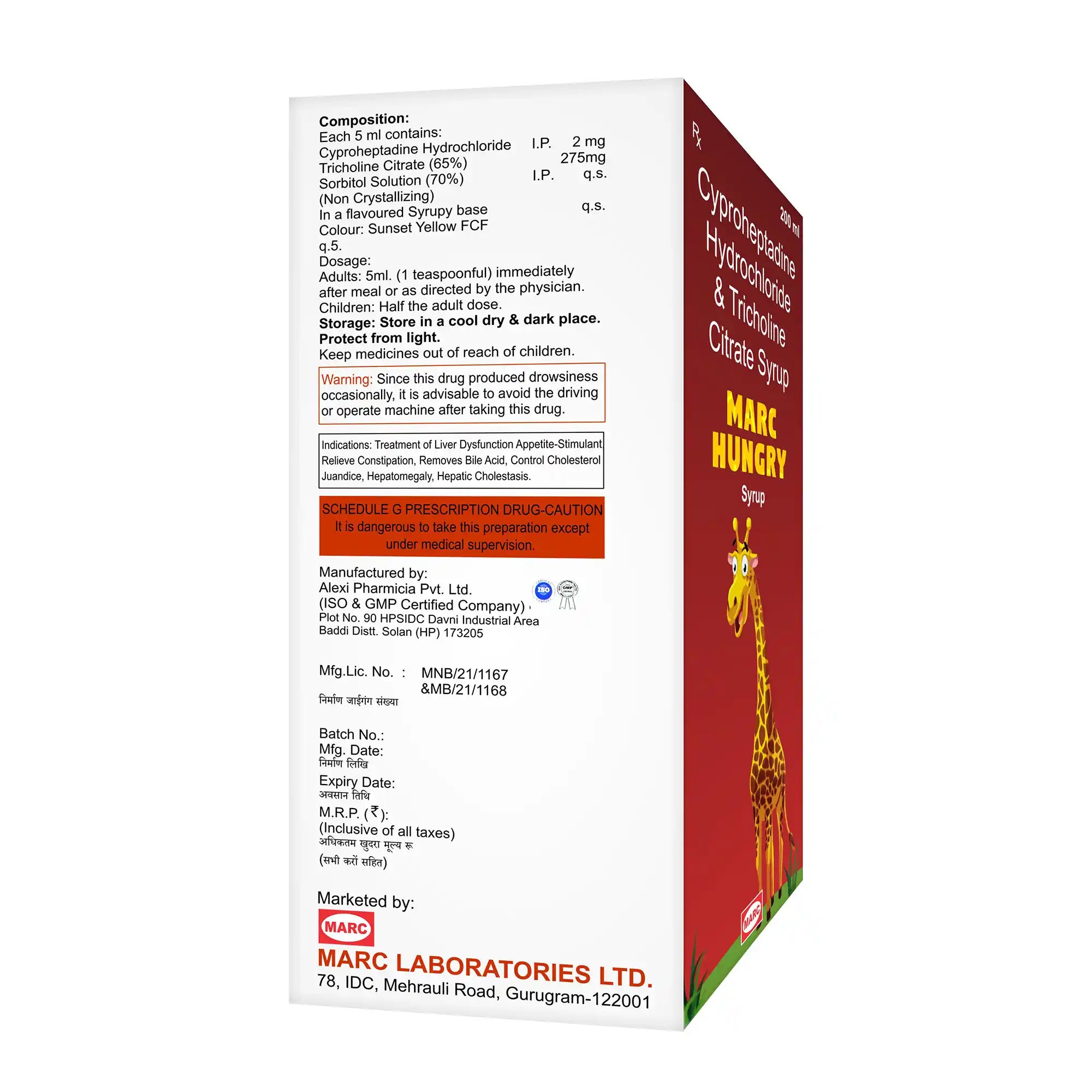 Marc Hungry Appetite Stimulant & Nutritional Syrup – Poor Appetite & Weight Gain Support