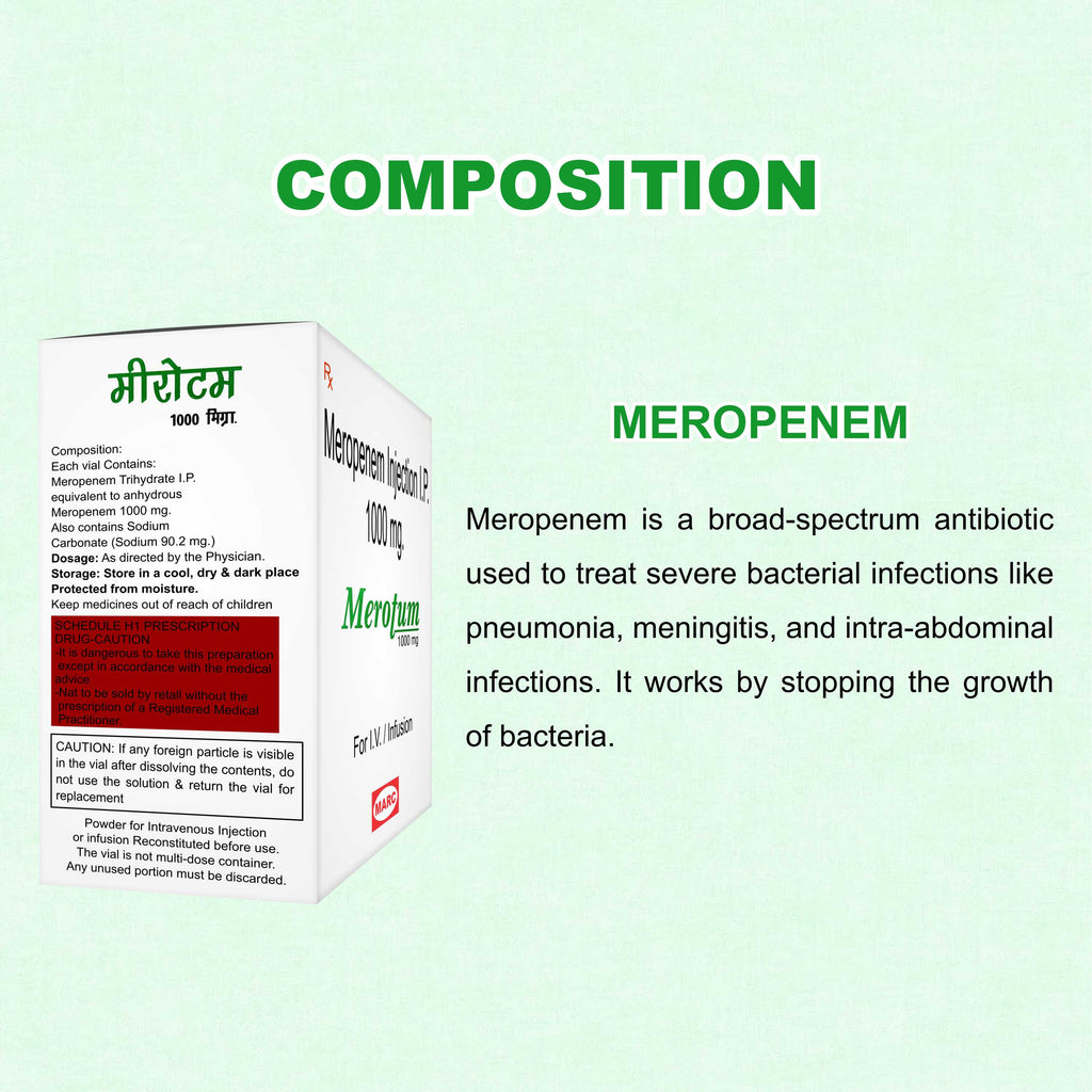Merotum Injection – Powerful Antibiotic for Severe Infections