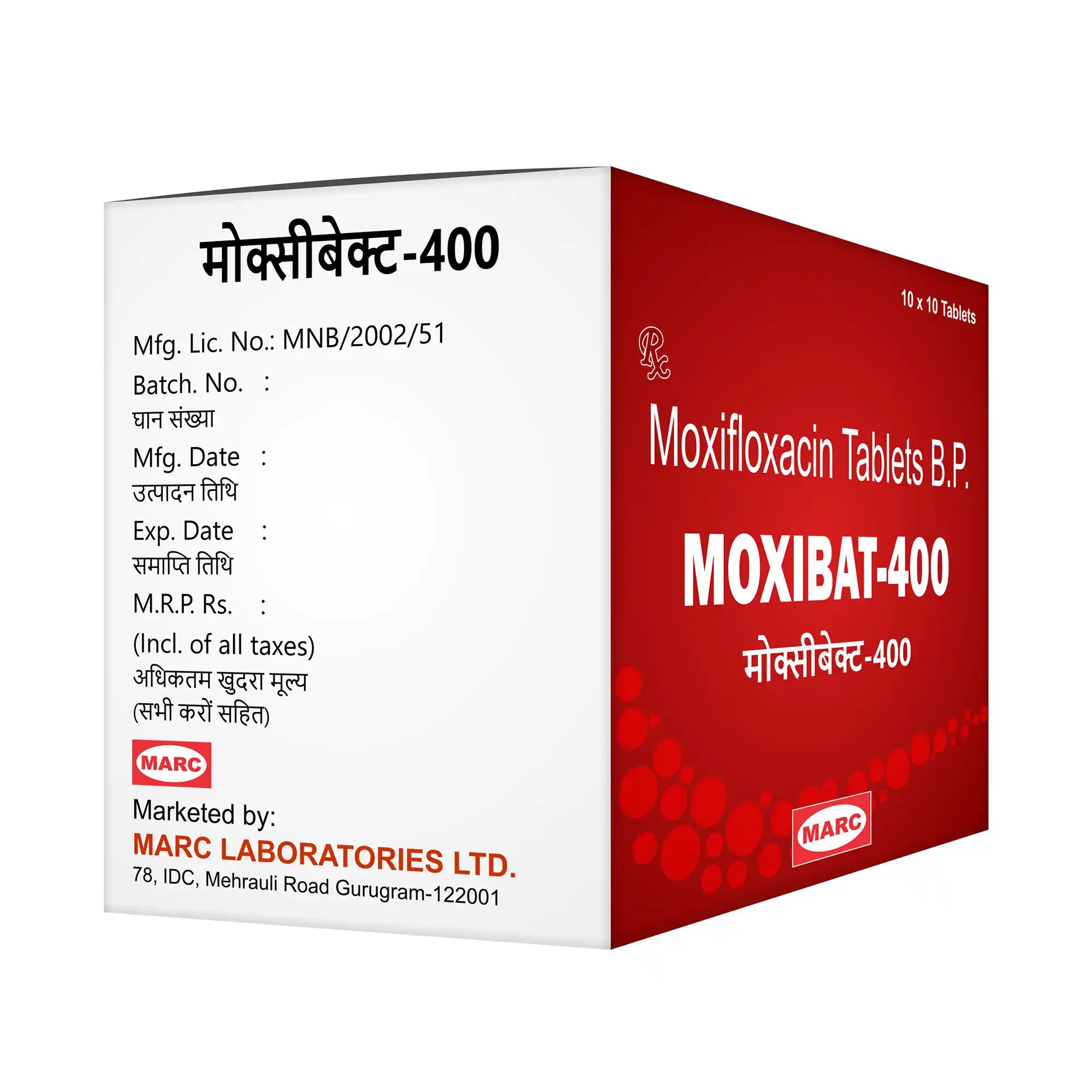 Moxibat-400 Moxifloxacin 400mg Tablet – Respiratory, Skin & Intra-Abdominal Infection Treatment