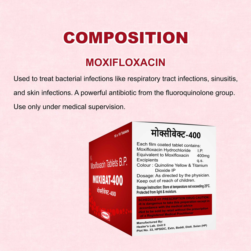 Moxibat 400 Tablet – Powerful Protection Against Bacterial Infections