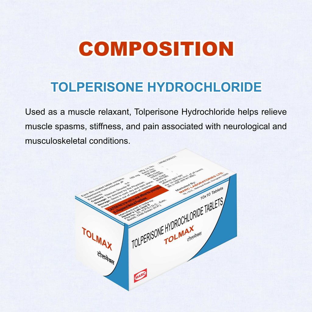 Tolmax Tablets – Fast & Reliable Muscle Relaxation