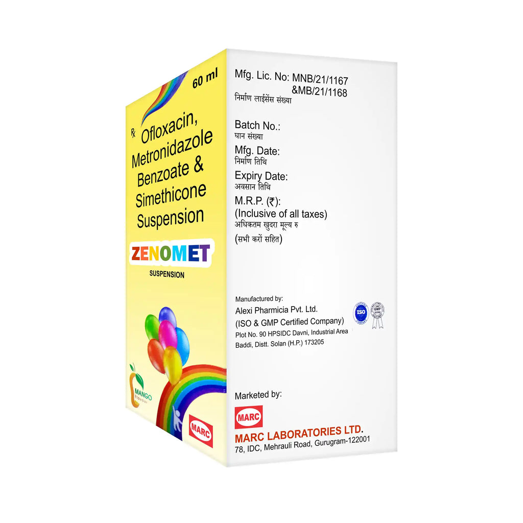 Zenomet Metronidazole Suspension 60ml – Pediatric Gut & Protozoal Infection Treatment