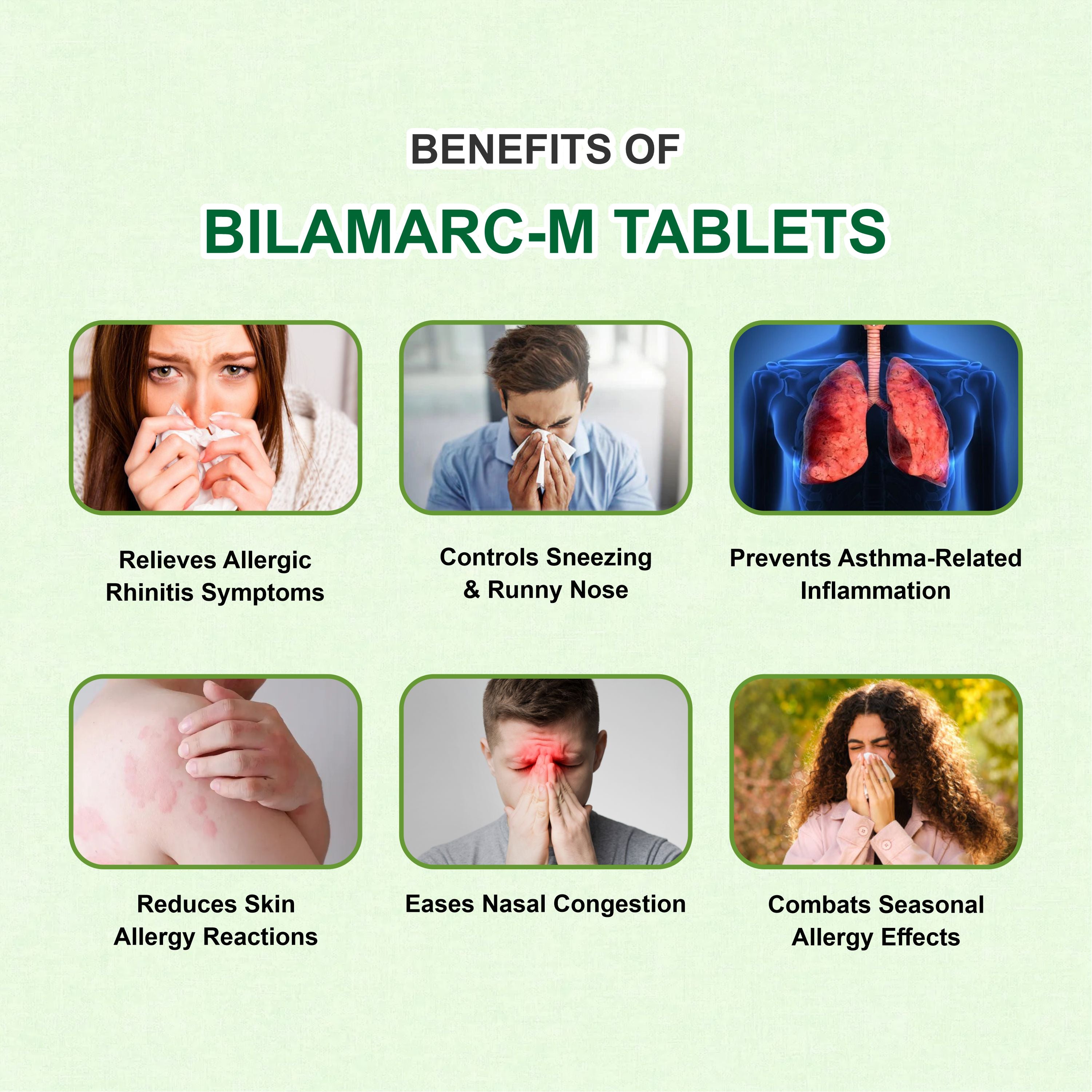 Marc Bilamarc M Tablets – Dual Action Relief from Respiratory & Skin Allergies