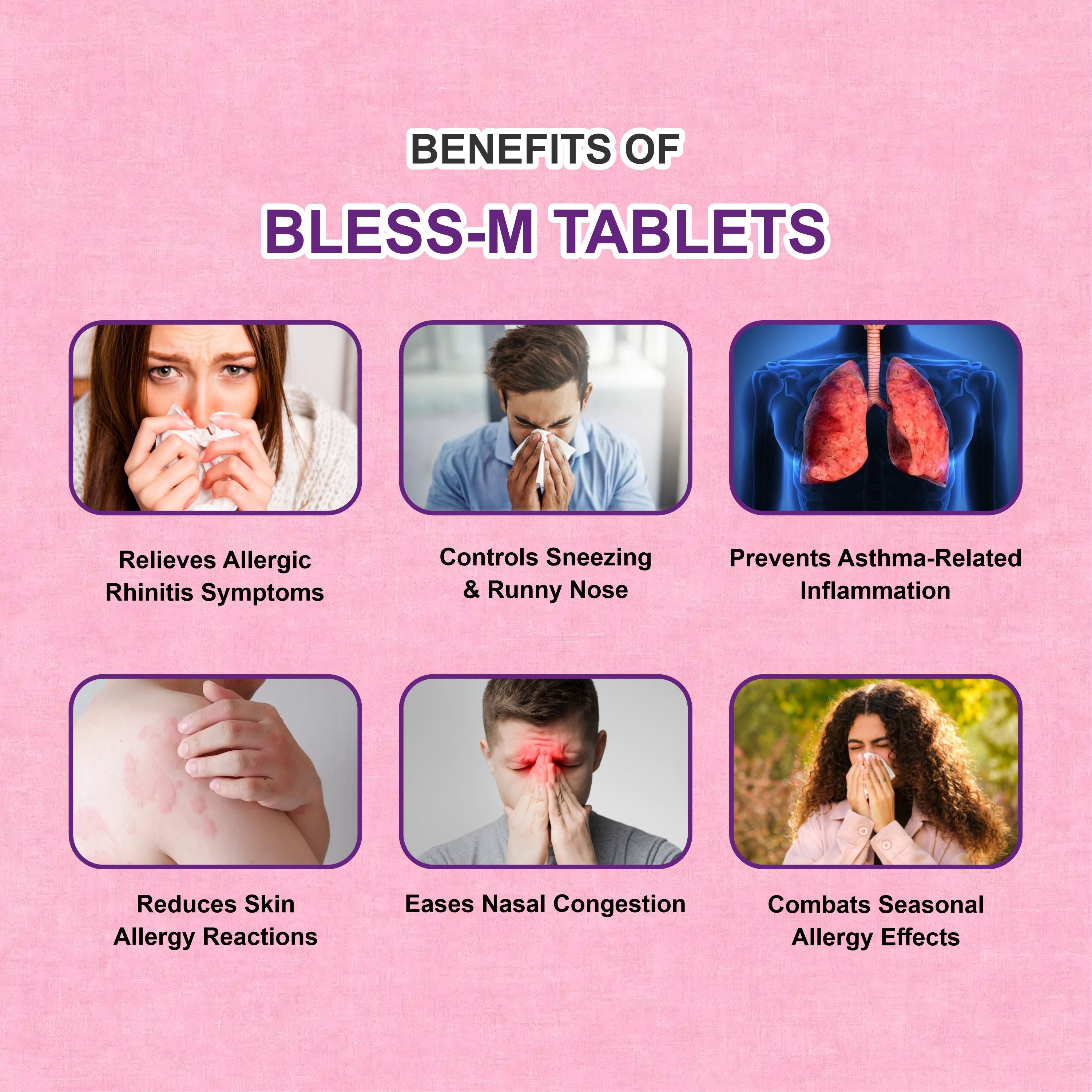 Marc Bless M Tablets – Dual Action Allergy Relief with Bilastine & Montelukast