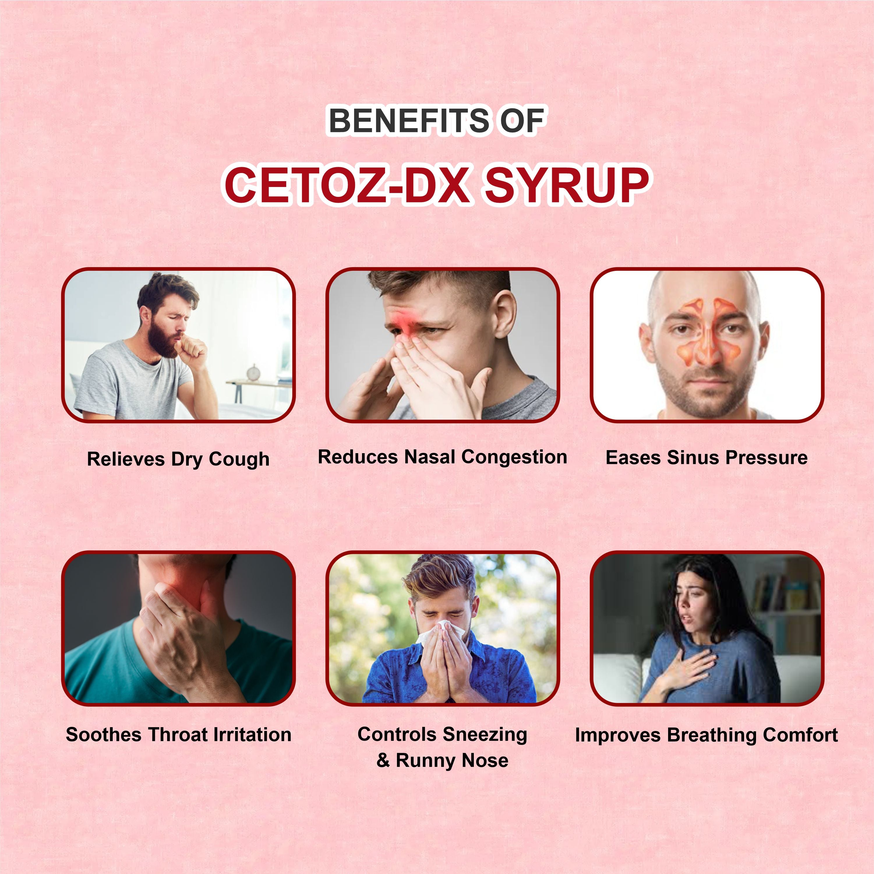 Marc Cetoz DX Syrup – Triple-Action Relief for Dry Cough, Cold & Nasal Congestion