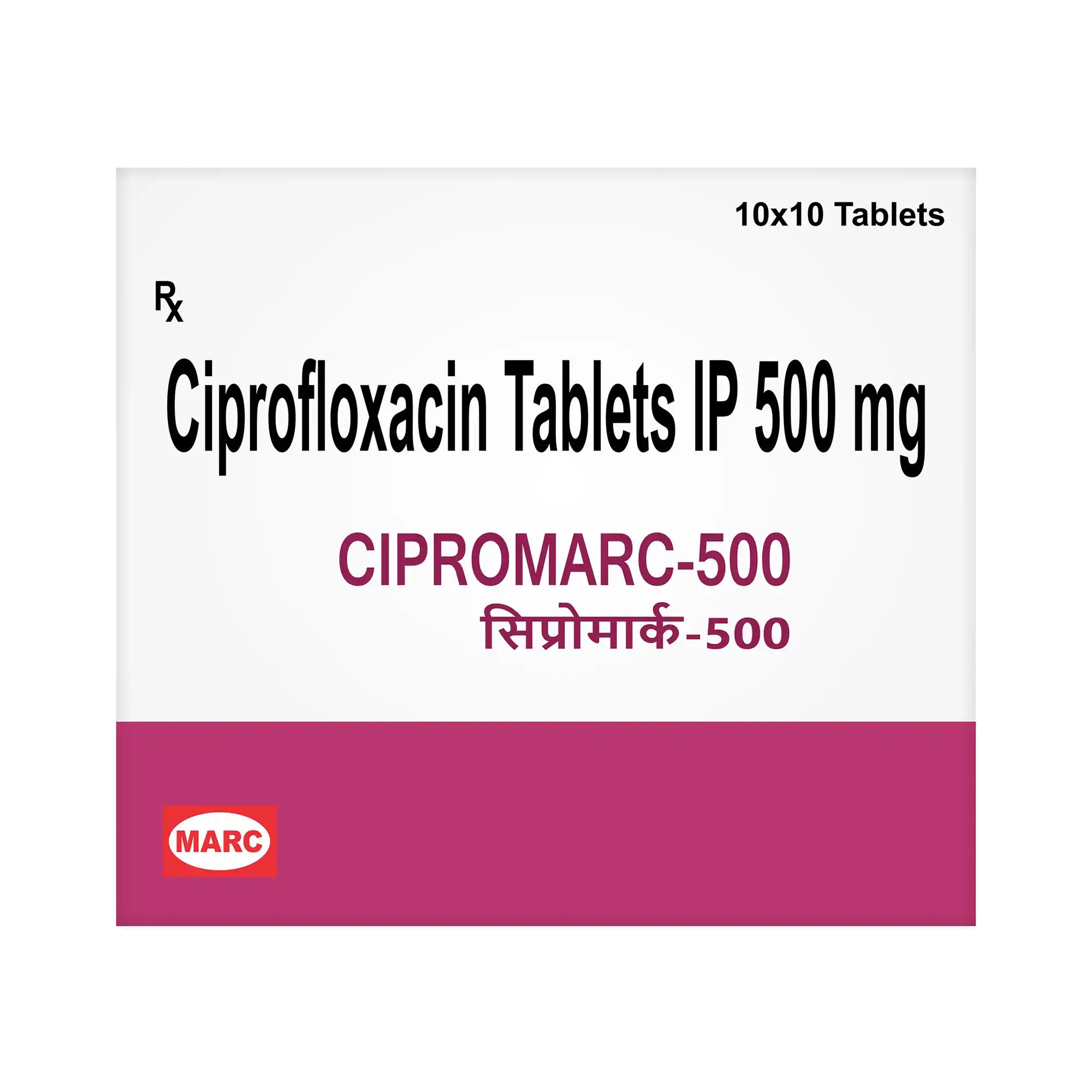Cipromarc-500 Ciprofloxacin 500mg Tablet – UTI, Respiratory & Gut Bacterial Infection Treatment