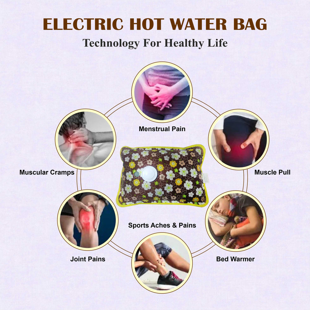 Electric Hot Water Bag – Rechargeable Heat Bag for Pain & Cold Weather Relief