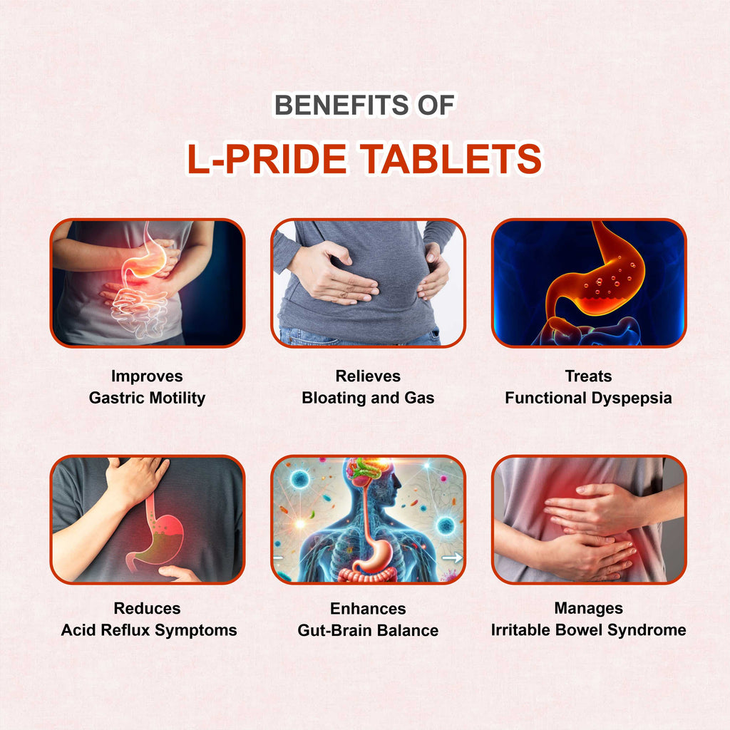 L Pride Tablets – Empowering Digestive & Mental Health (Pack of 3 Strip)