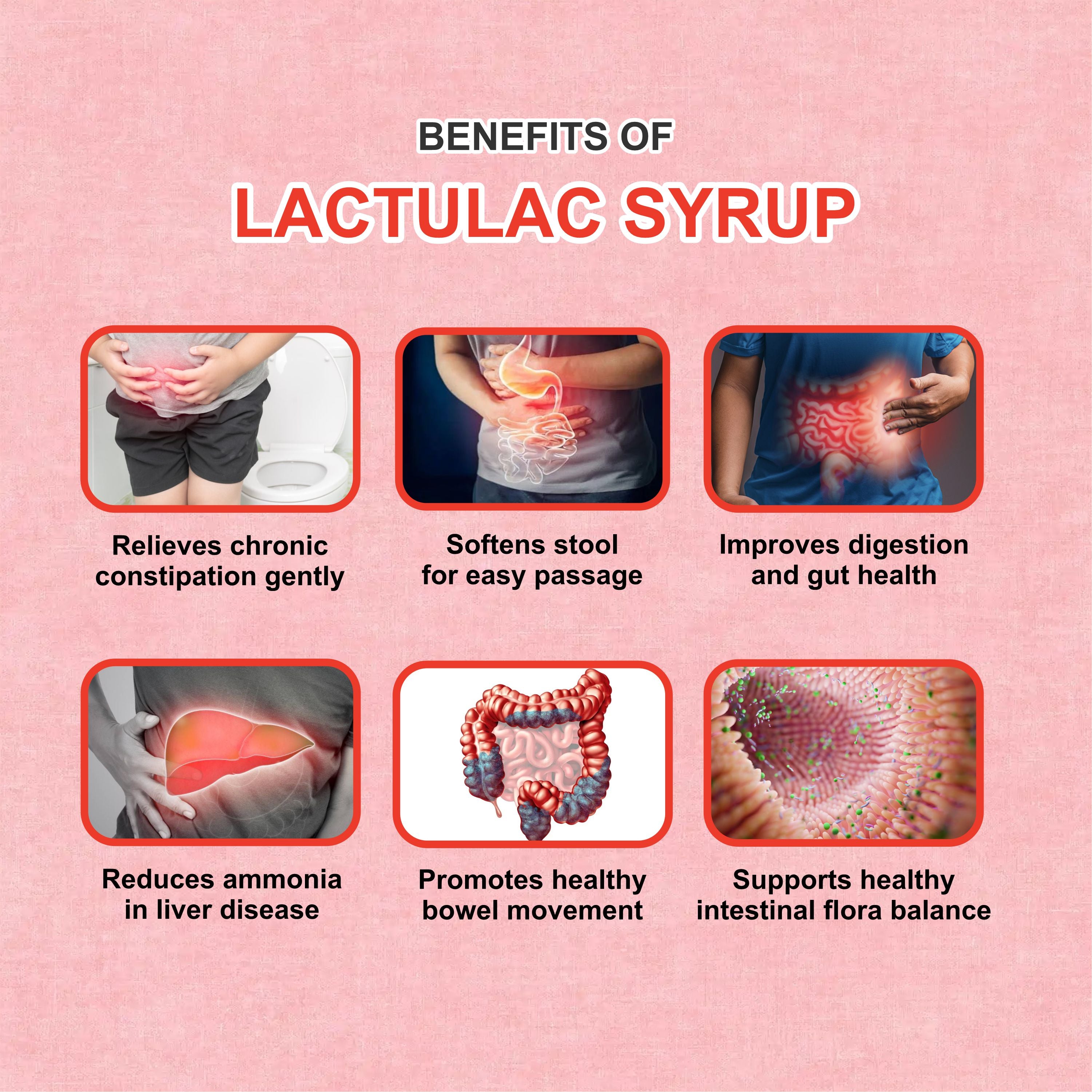 Lactulac Lactulose Syrup 200ml – Constipation & Digestive Health Syrup