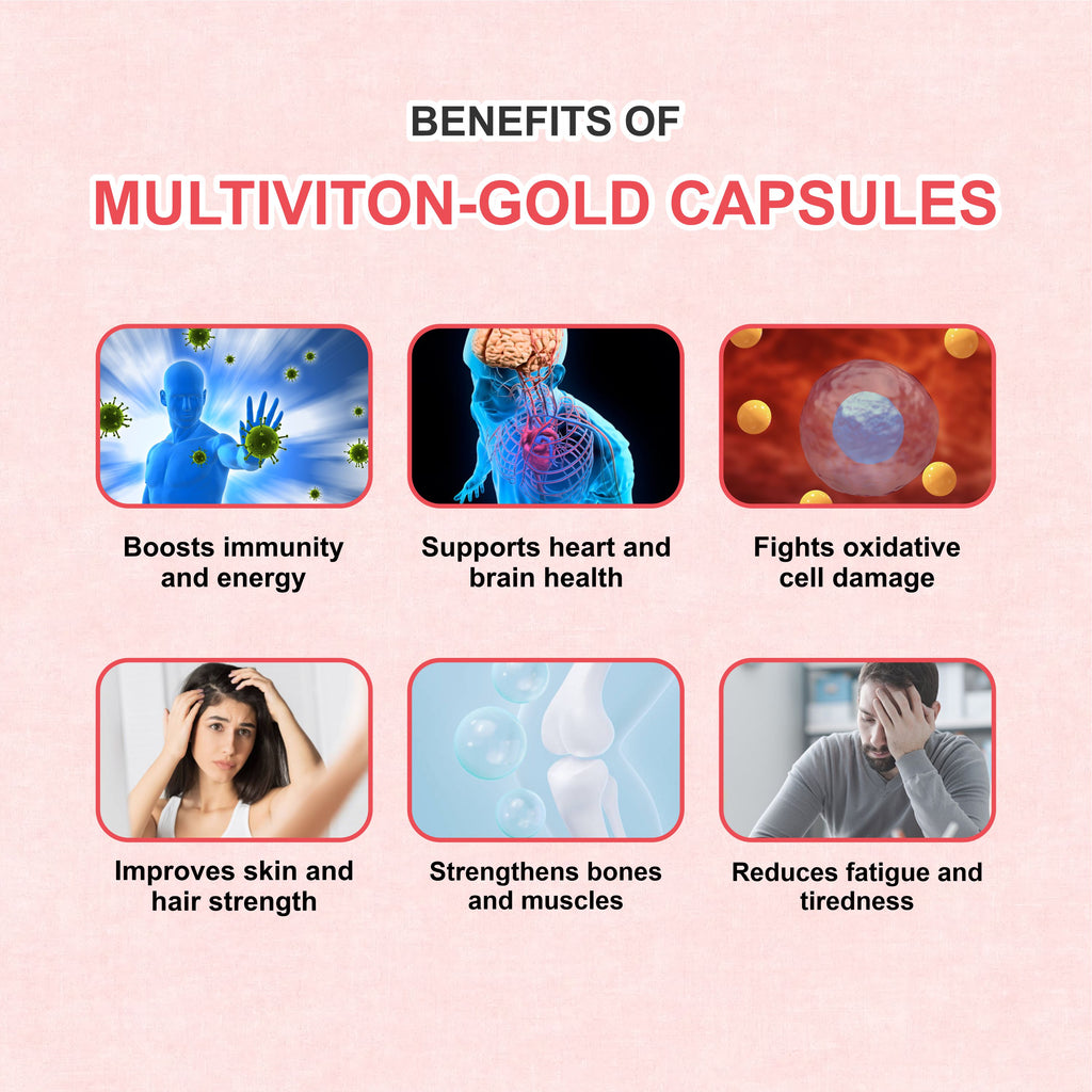 Marc Multiviton Gold Capsules – Complete Daily Nutrition for Energy, Immunity & Vitality