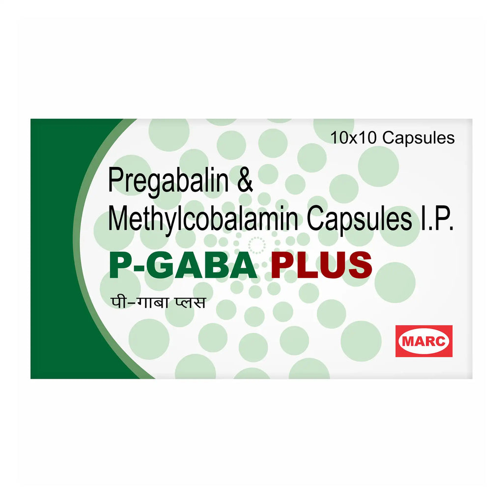 P-GABA Plus-Pregabalin& Methylcobalamin Capsule: Helps to treat and maintain Nerve pain, Health, and Reduce Tingling, Numbness,