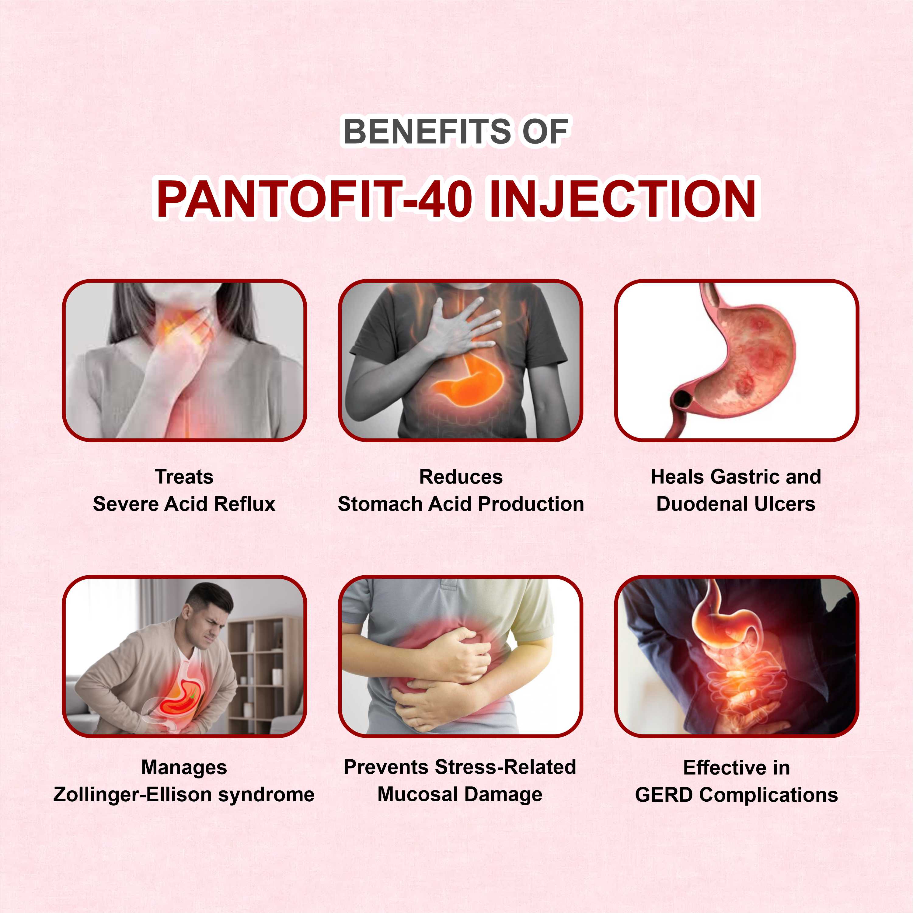 Pantofit 40 Injection – Fast & Effective Relief for Acid, Ulcers & Reflux (Pack of 4)