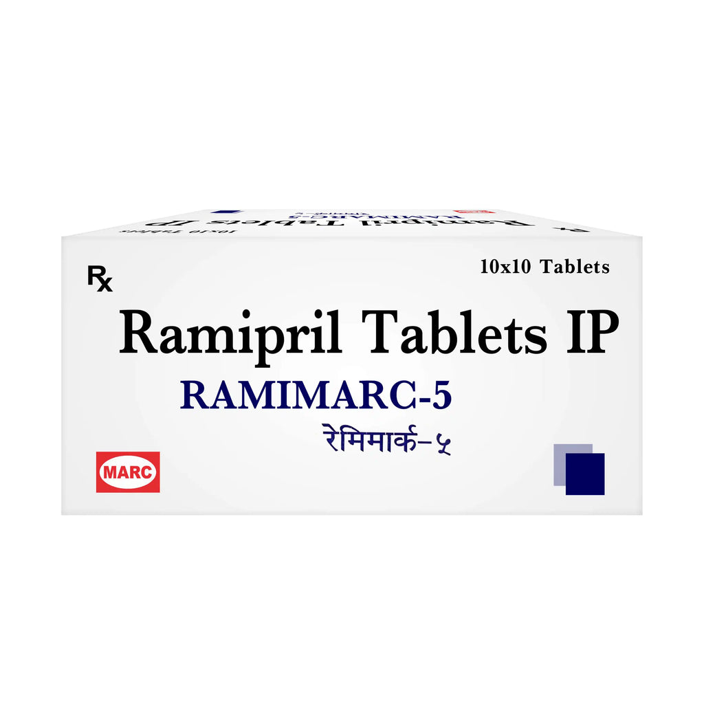 Ramimarc-5 Ramipril 5mg Tablet – High Blood Pressure, Heart Failure & Kidney Protection