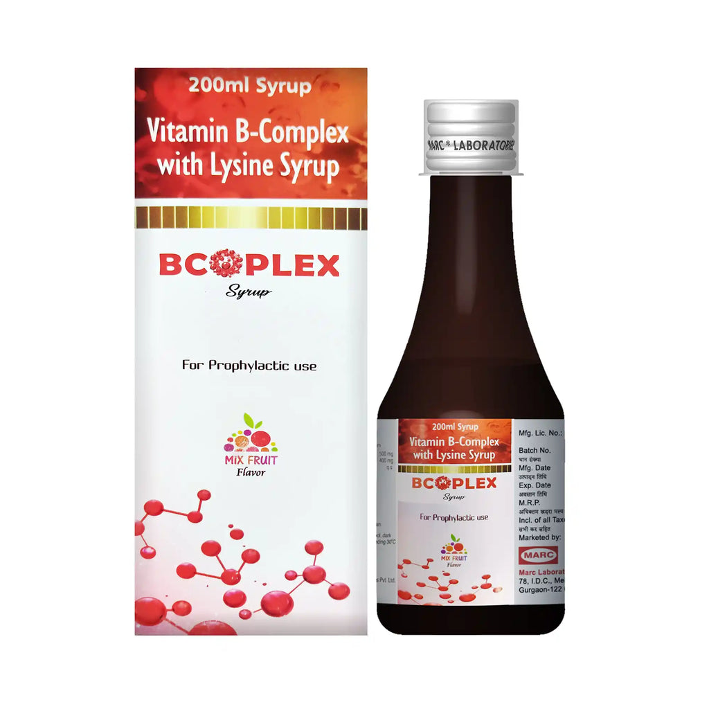 Bcoplex Vitamin B-Complex & Lysine Syrup – Energy, Appetite & Nerve Health Support