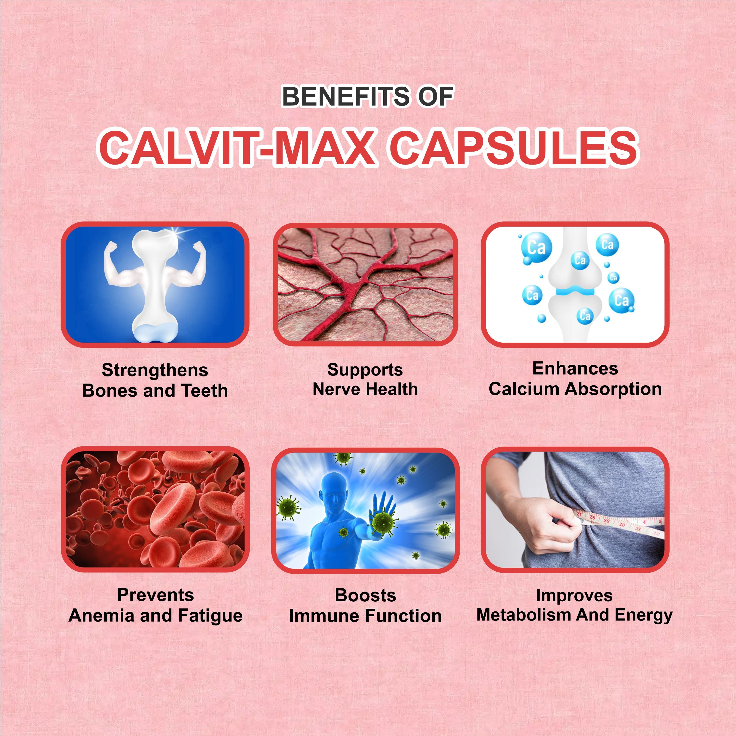 Calvit Max Tablet – Complete Bone, Nerve & Immunity Support Formula