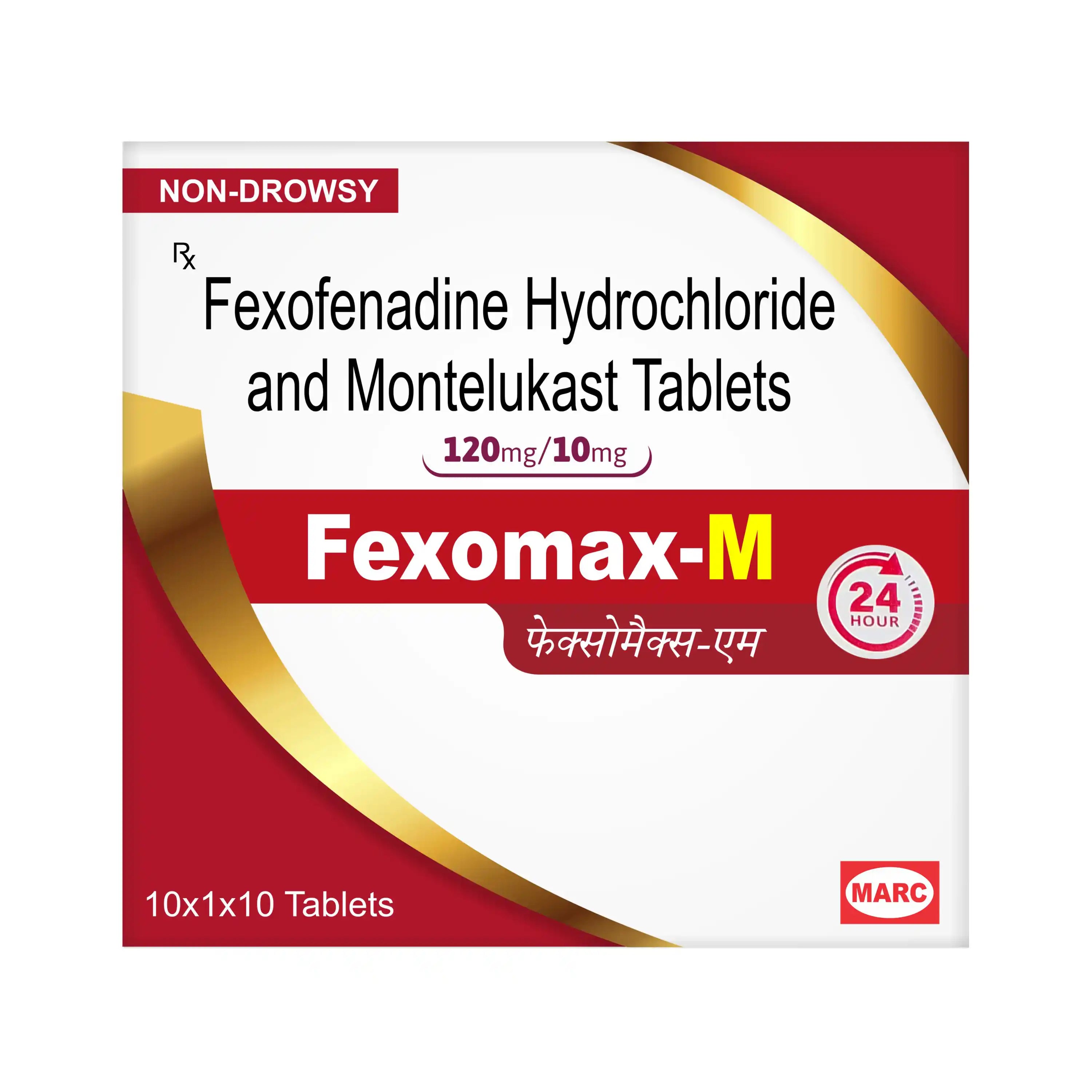 Fexomax-M Fexofenadine & Montelukast Tablet – Allergy, Rhinitis & Urticaria Relief