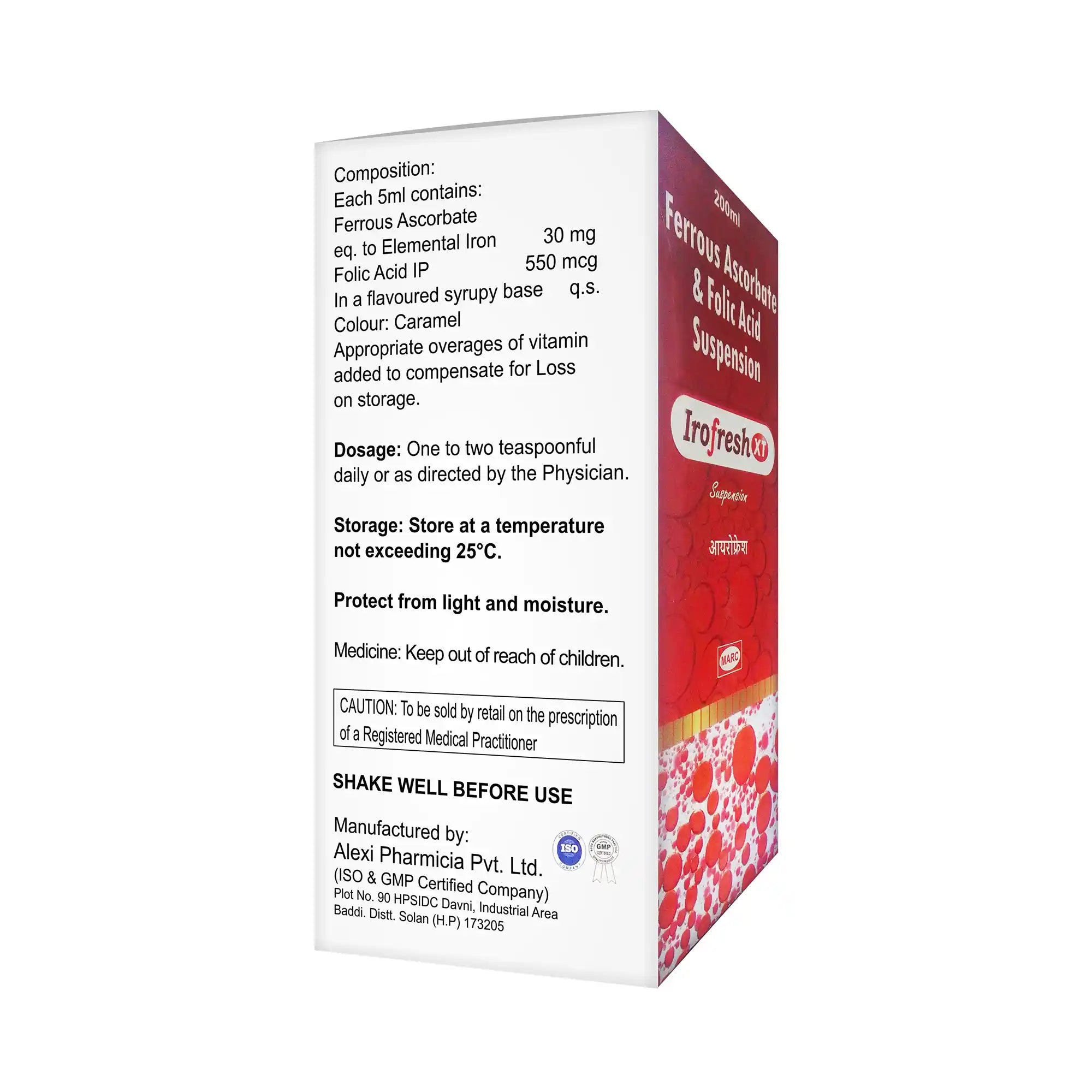 Irofresh XT Iron, Folic Acid & Vitamin B12 Syrup – Complete Blood Health & Anaemia Support