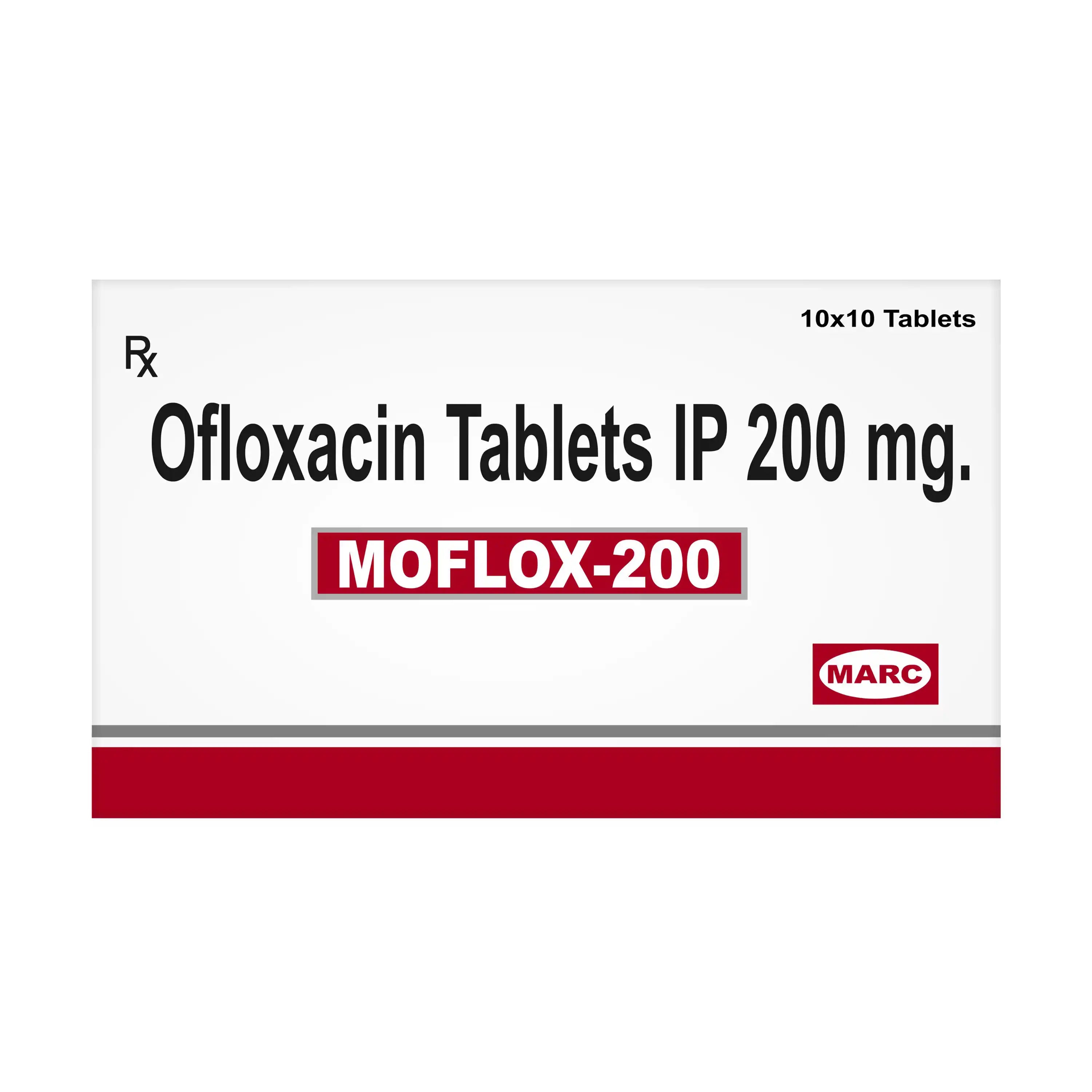 Moflox-200 Moxifloxacin 200mg Tablet – Mild Respiratory & Skin Bacterial Infection Treatment