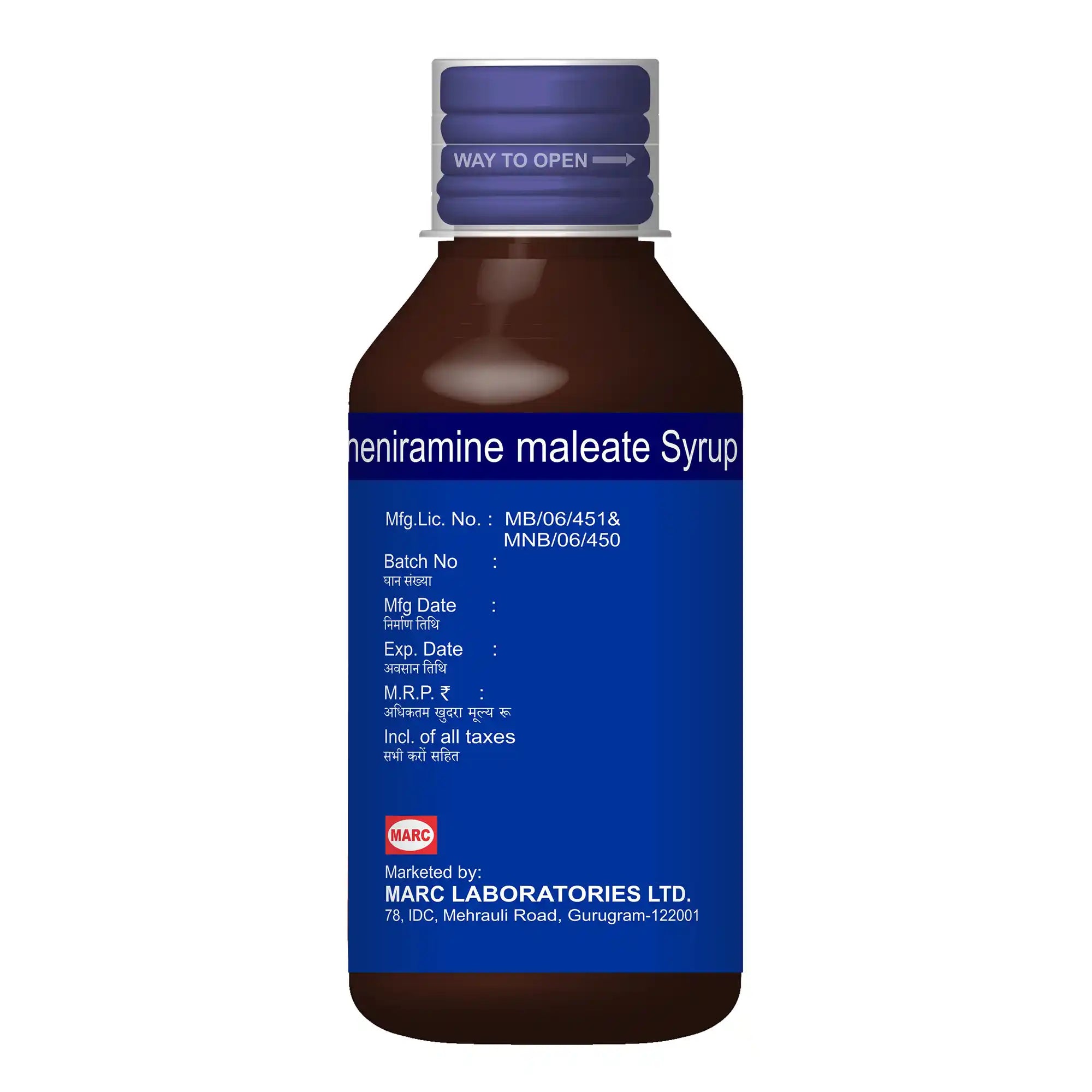 Markof DX Dextromethorphan & Chlorphenamine Syrup – Dry Cough, Cold & Allergy Relief
