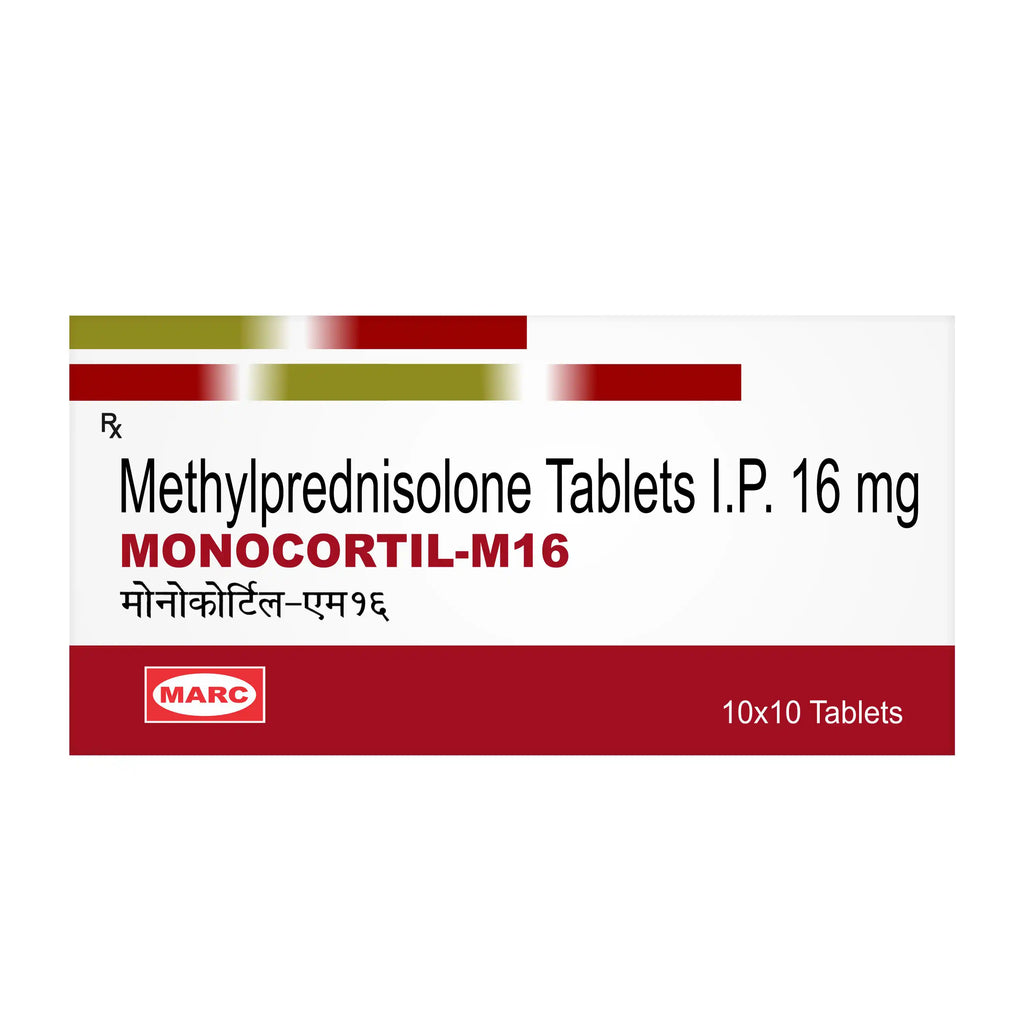 Monocortil M16 Prednisolone 16mg Tablet – High-Dose Corticosteroid for Serious Inflammatory Conditions