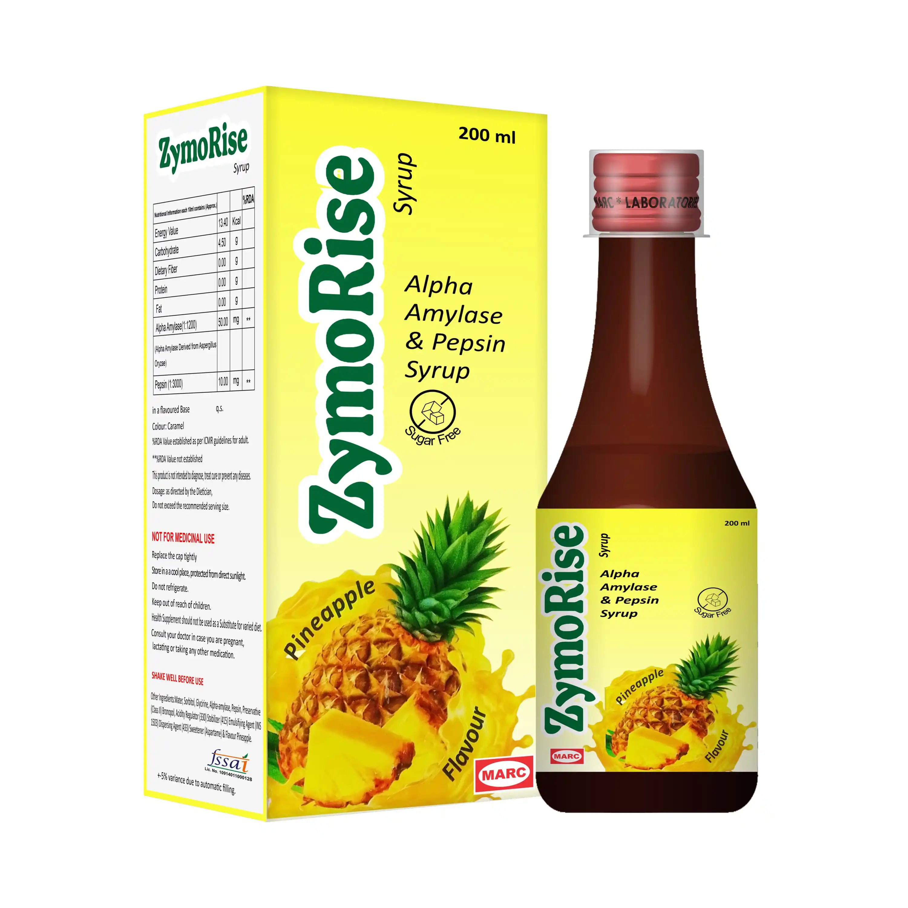 Zymorise Digestive Enzyme Syrup – Indigestion, Gas & Appetite Support for Children & Adults