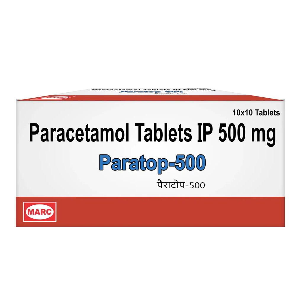 Paratop-500 Paracetamol 500mg Tablet – Fever, Headache & Mild Body Pain Relief