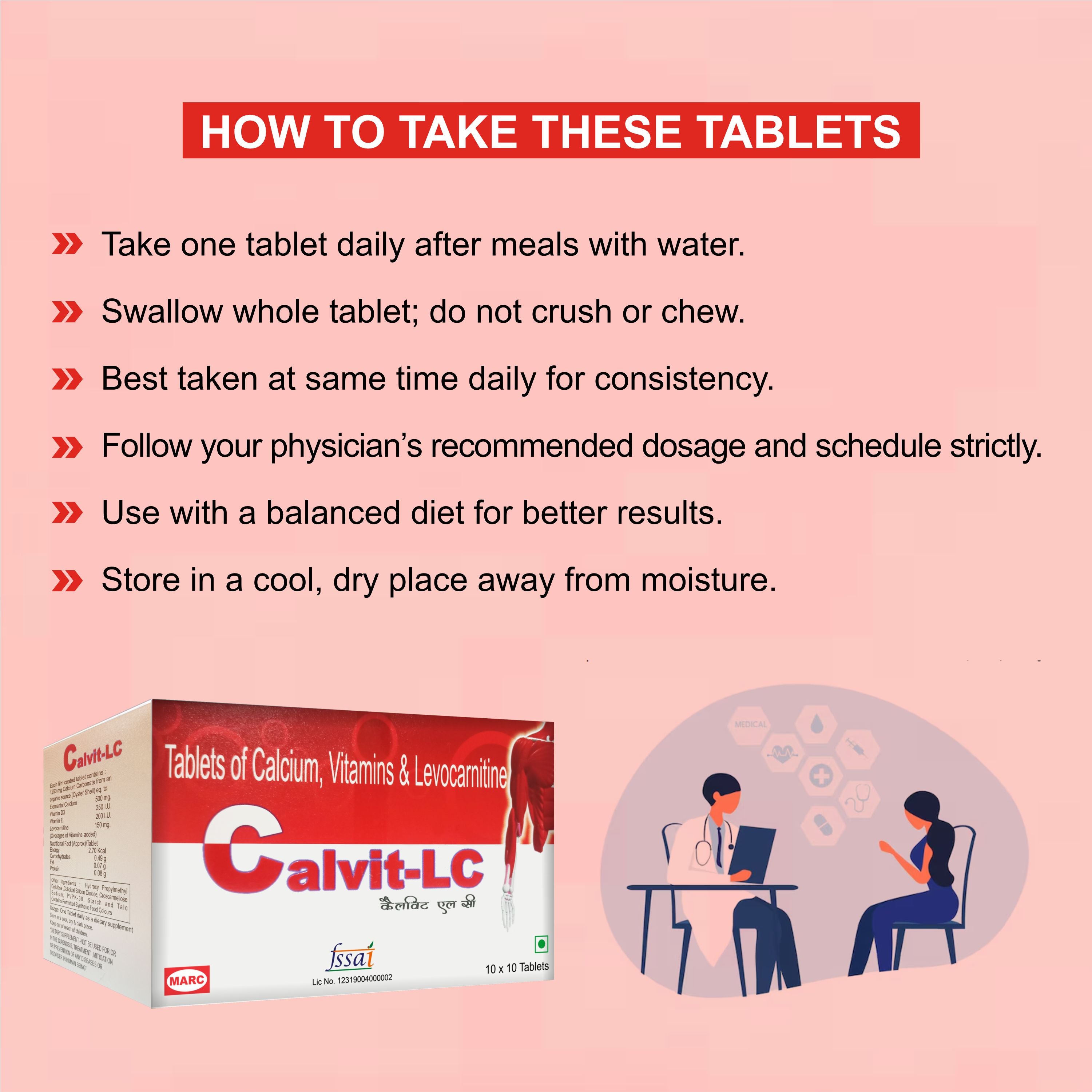 Calvit Plus Tablet – Complete Bone & Immunity Support Formula (Pack of 2 Strip)
