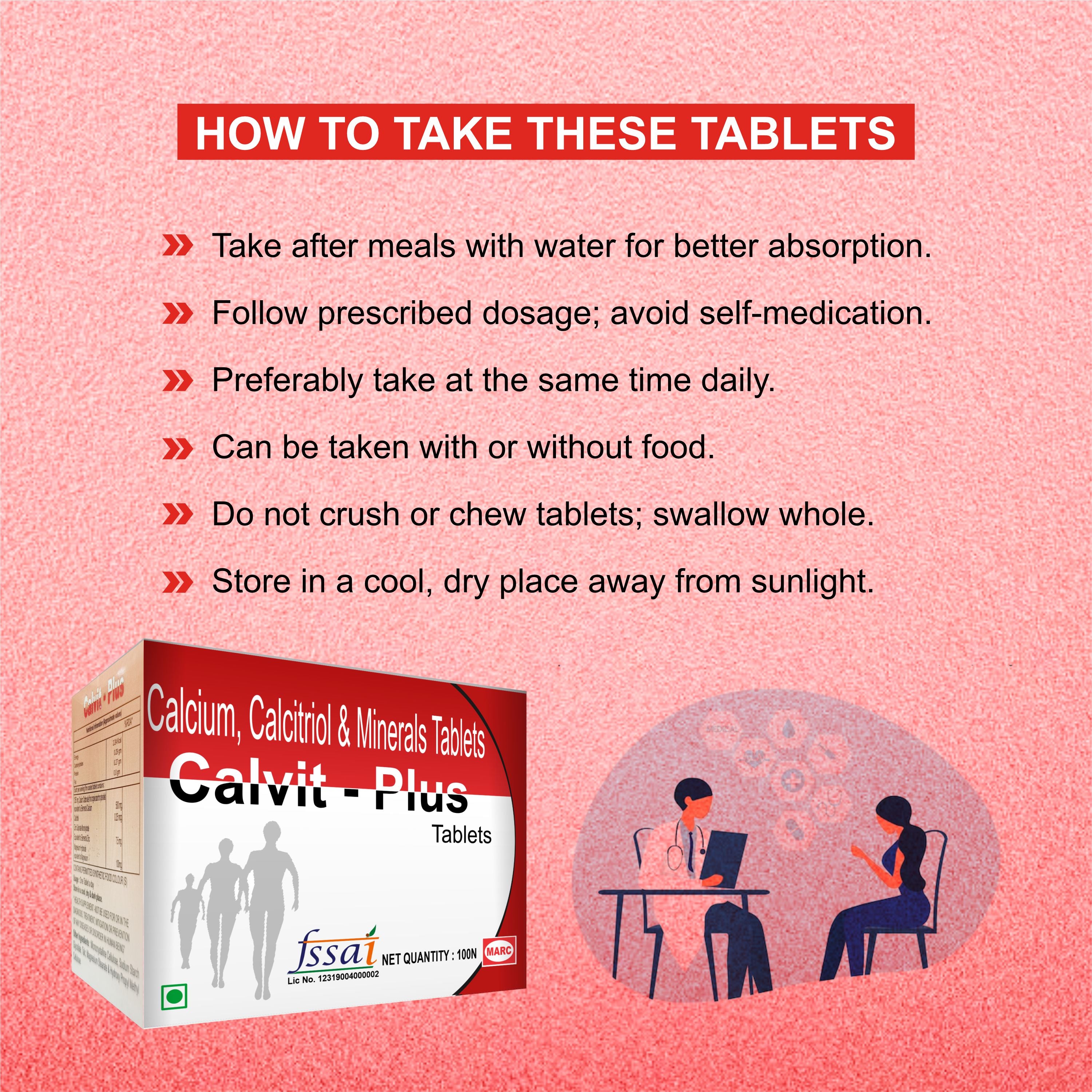 Calvit Plus Tablet – Complete Bone & Immunity Support Formula ( Pack of 2 Strip)