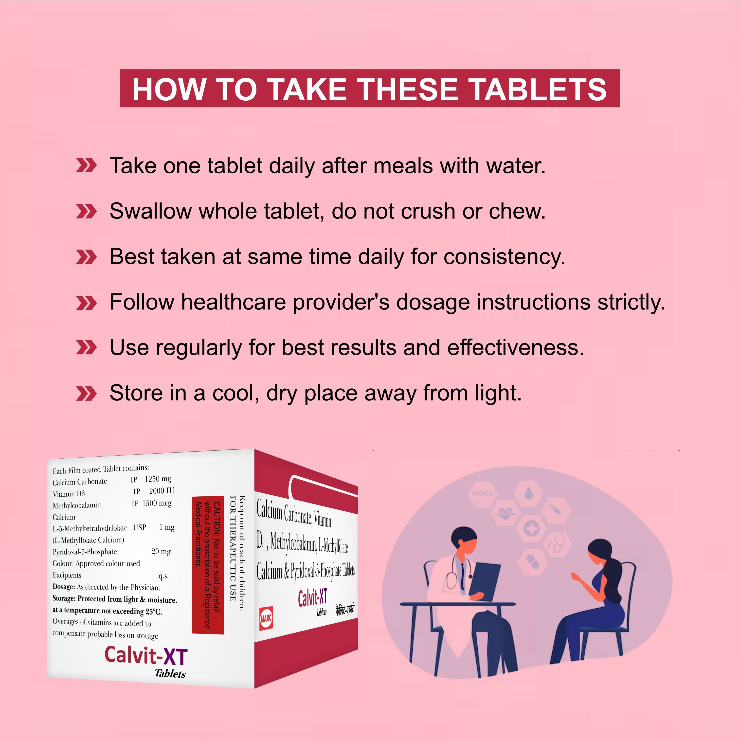 Calvit XT Tablet – Advanced Bone & Nerve Health Supplement