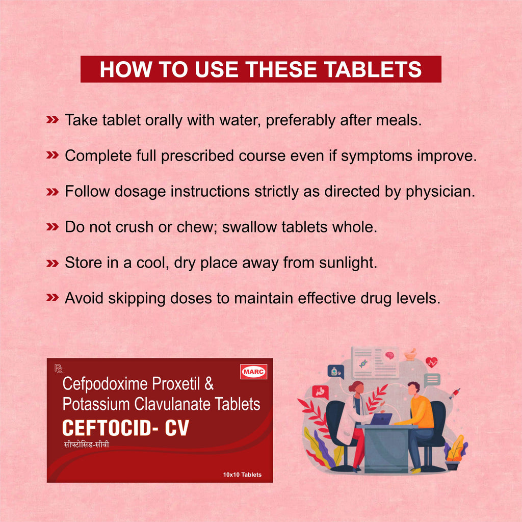Ceftocid CV Tablets – Strong Protection Against Tough Infections(1Box)