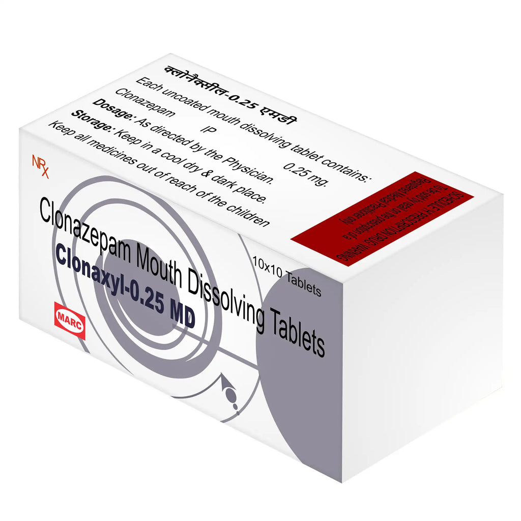 Clonaxyl 0.25 Tab – Calming Relief for Anxiety, Panic & Seizure Disorders