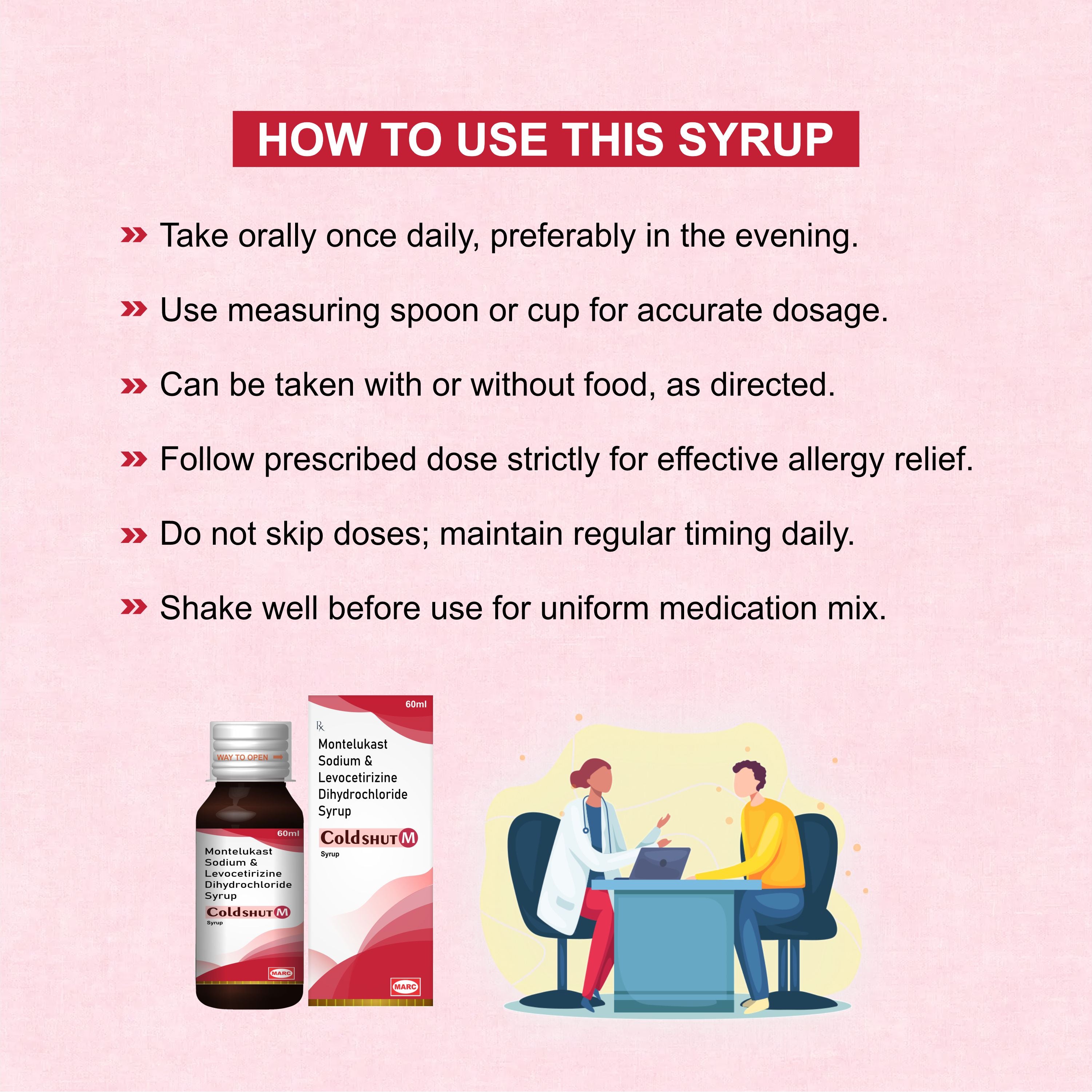 Marc Coldshut M Syrup – Dual-Action Relief for Allergy, Cold & Nasal Congestion